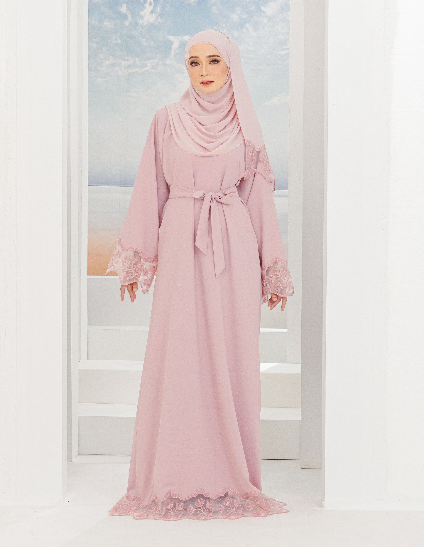 KAIRINA ABAYA (DUSTY PINK)