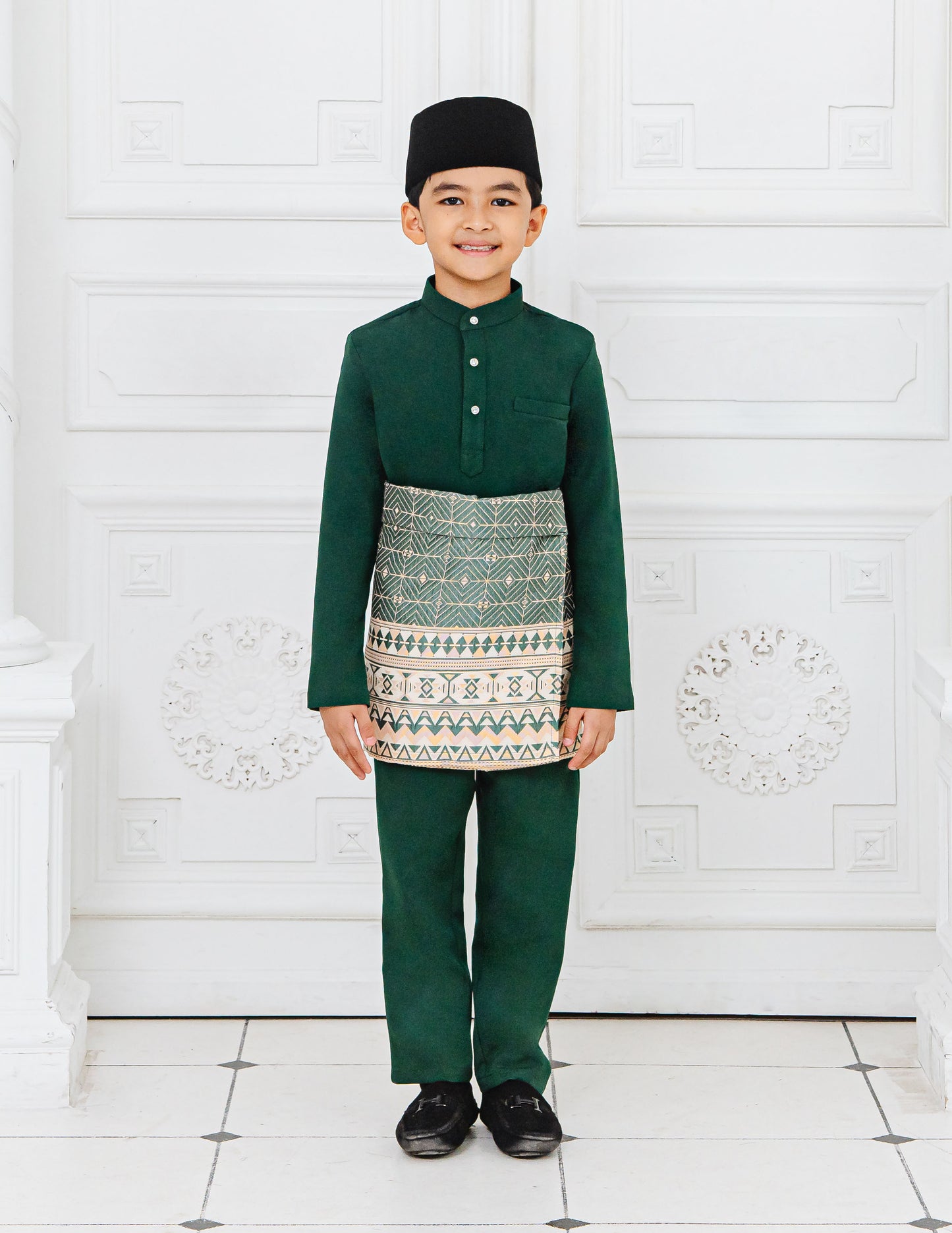 BAJU MELAYU KIDS (EMERALD GREEN)