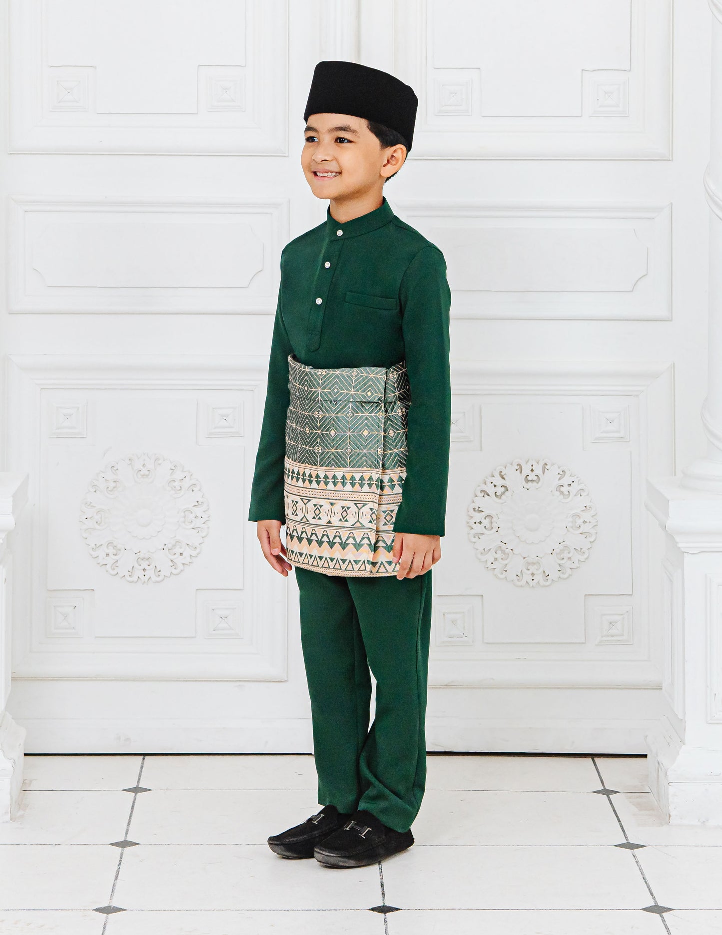 BAJU MELAYU KIDS (EMERALD GREEN)