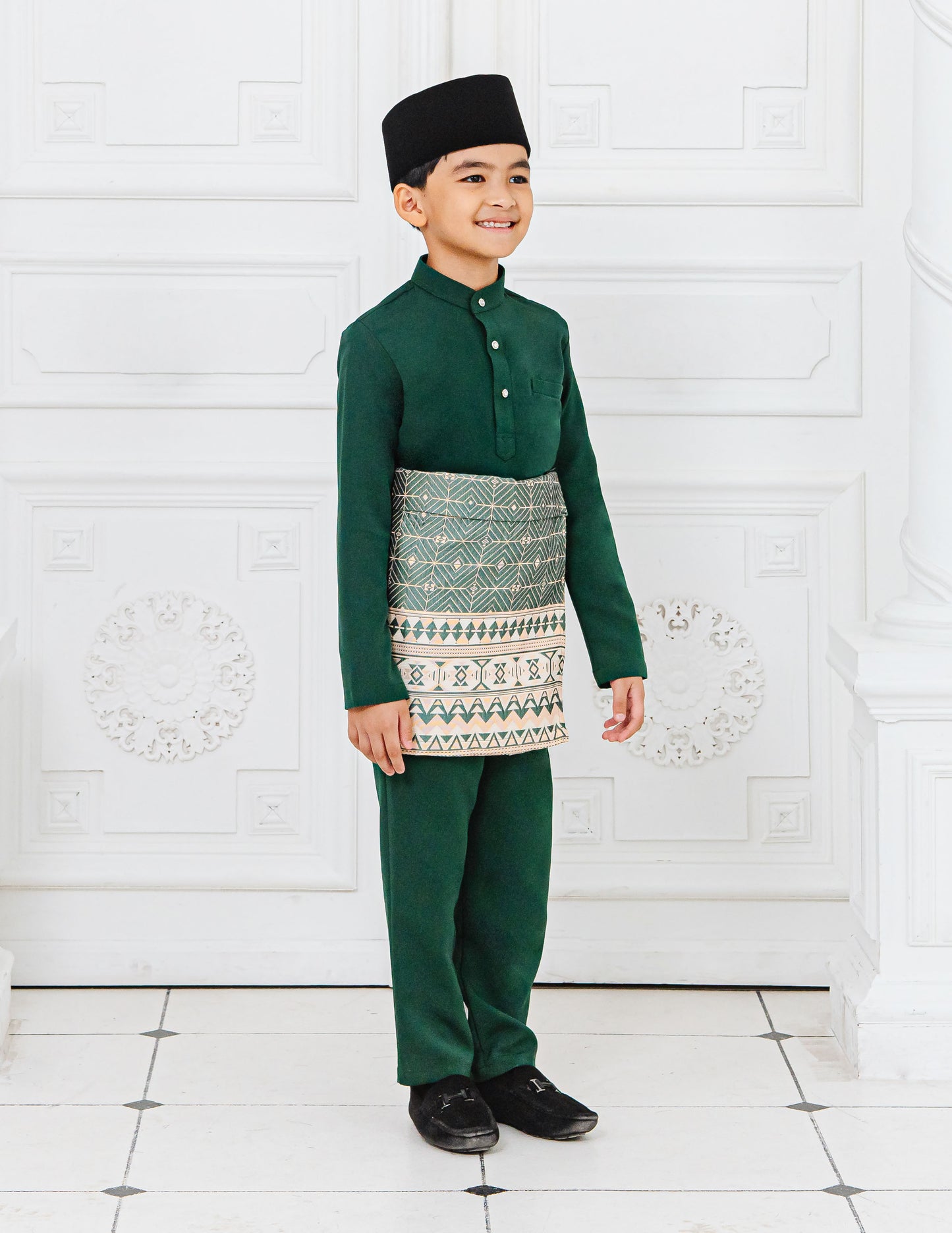 BAJU MELAYU KIDS (EMERALD GREEN)