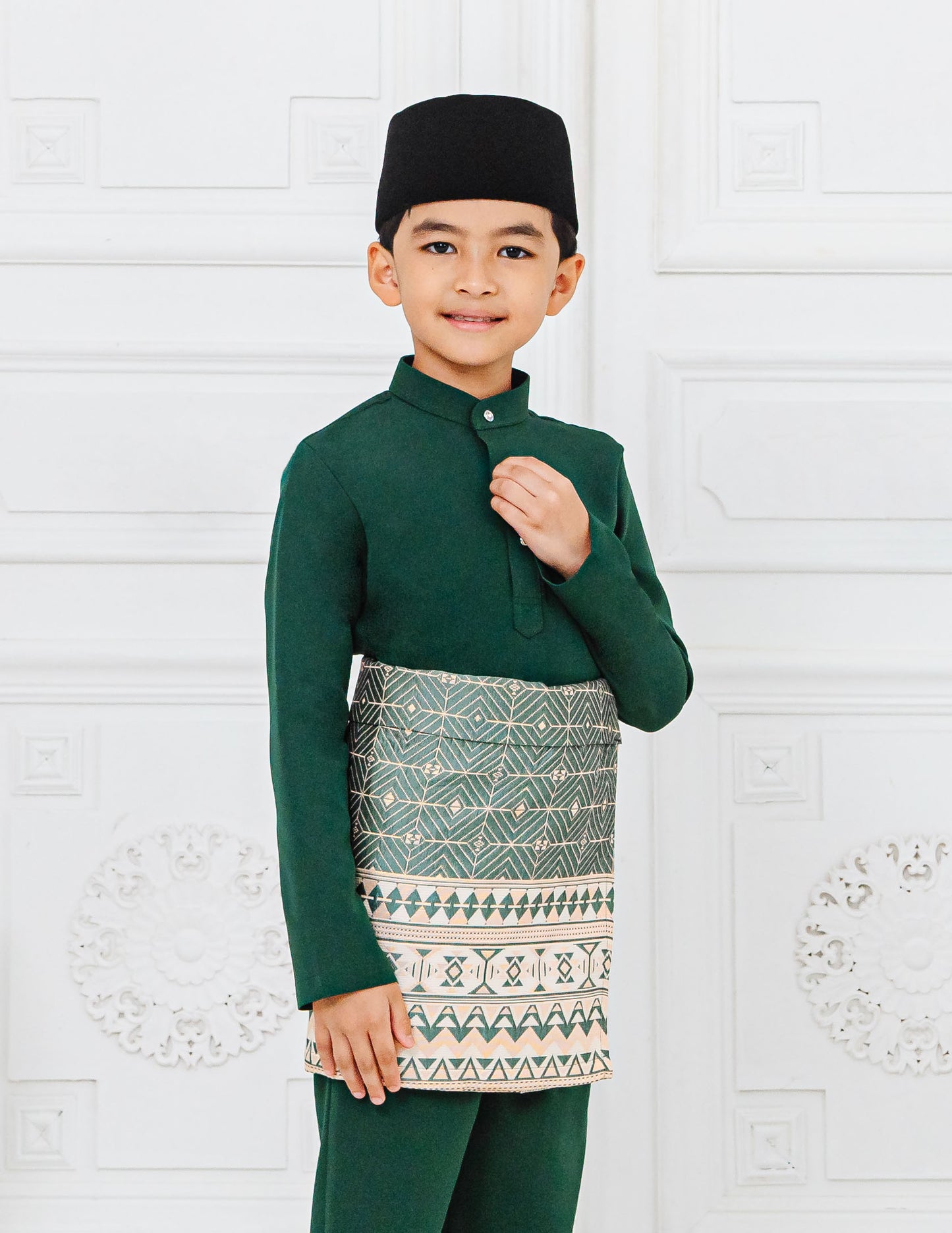 BAJU MELAYU KIDS (EMERALD GREEN)