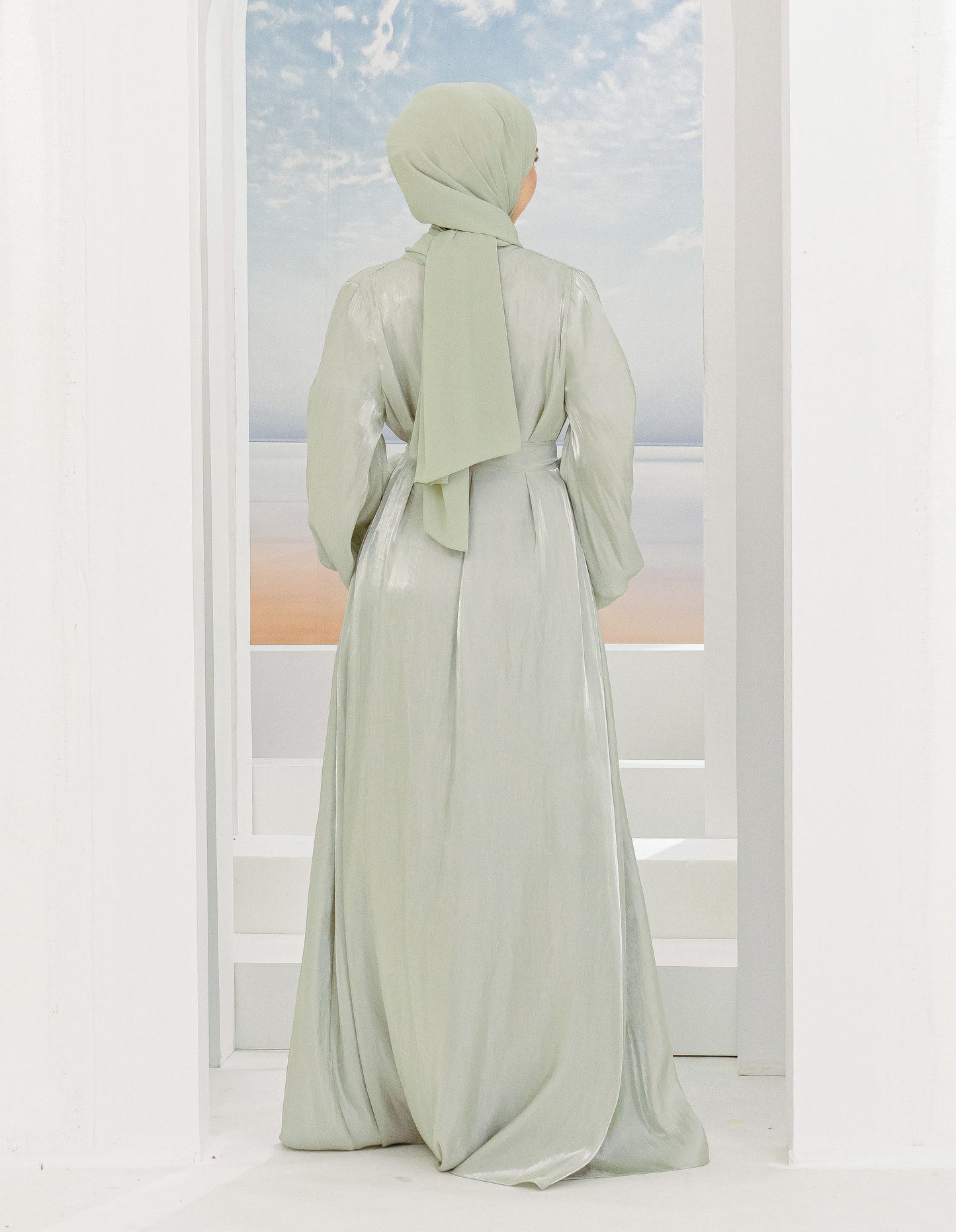 WADINA ABAYA (SAGE GREEN)