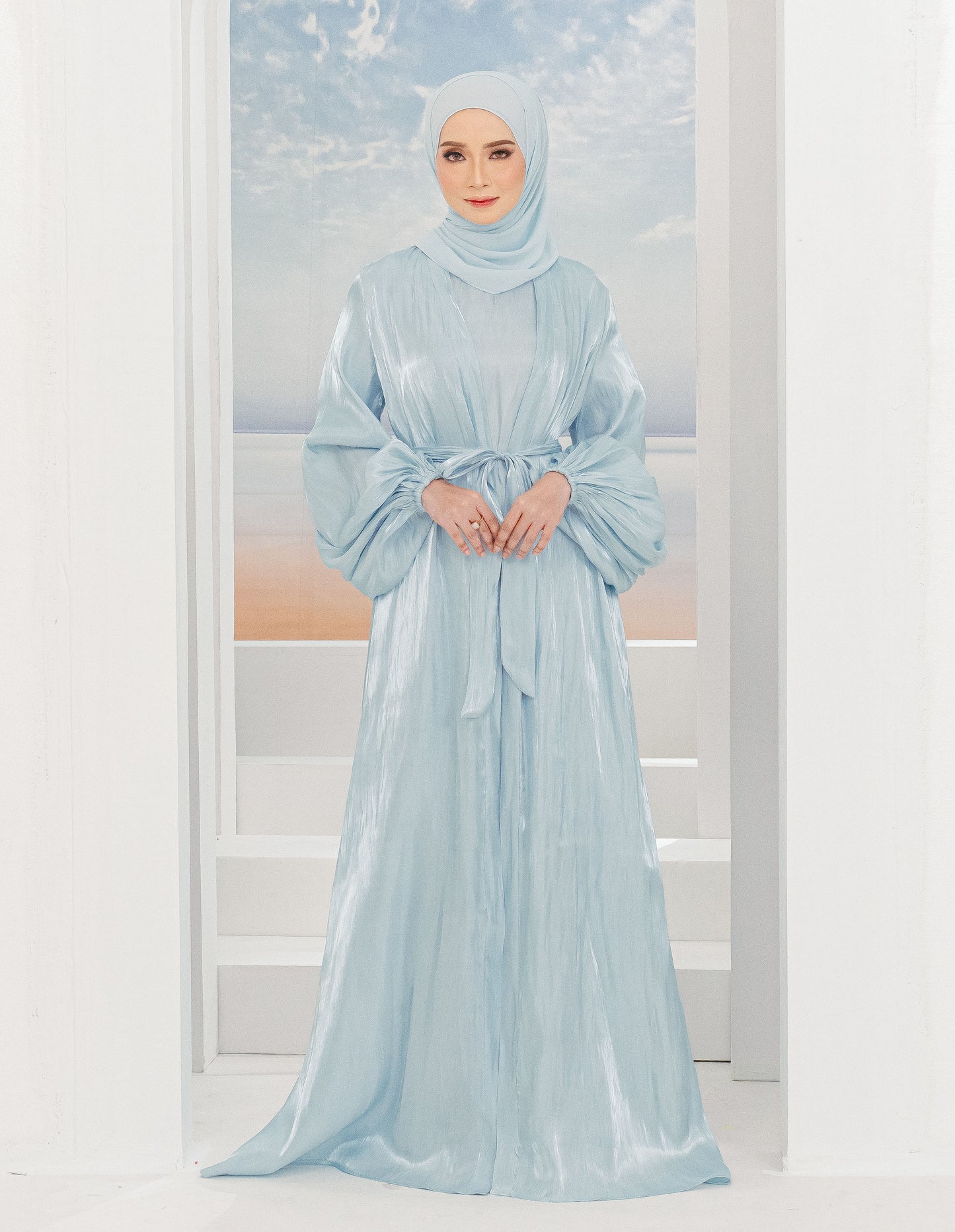 WADINA ABAYA (AQUA BLUE)