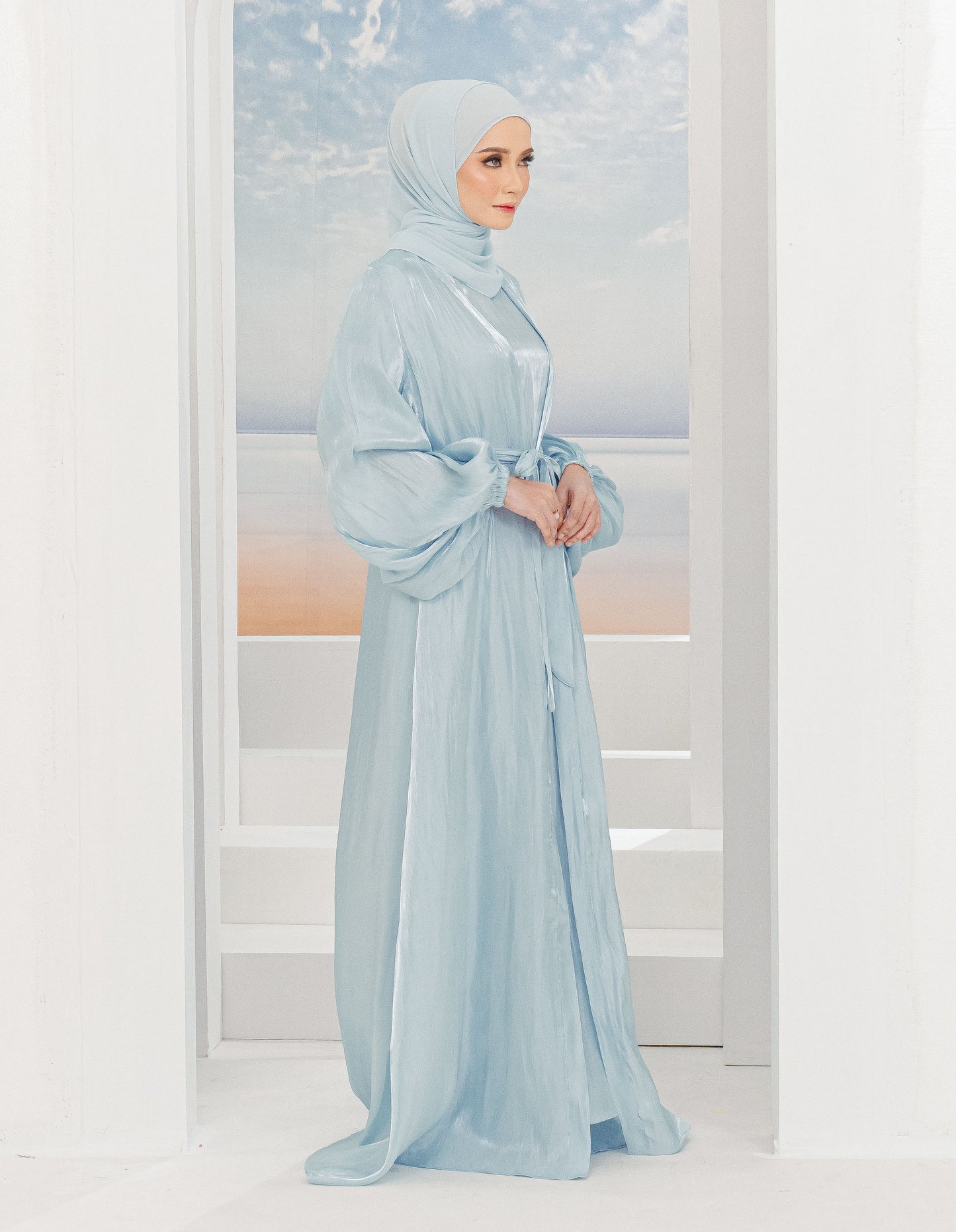 WADINA ABAYA (AQUA BLUE)