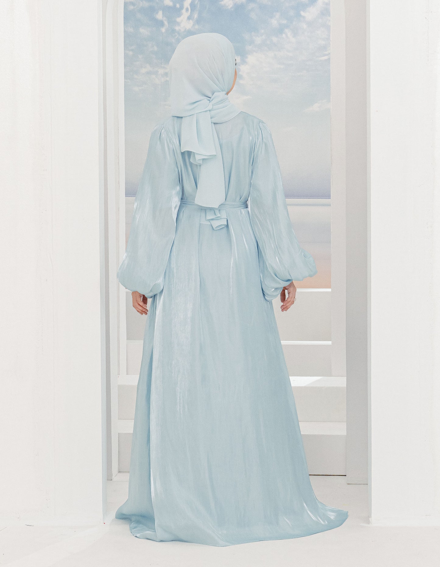 WADINA ABAYA (AQUA BLUE)