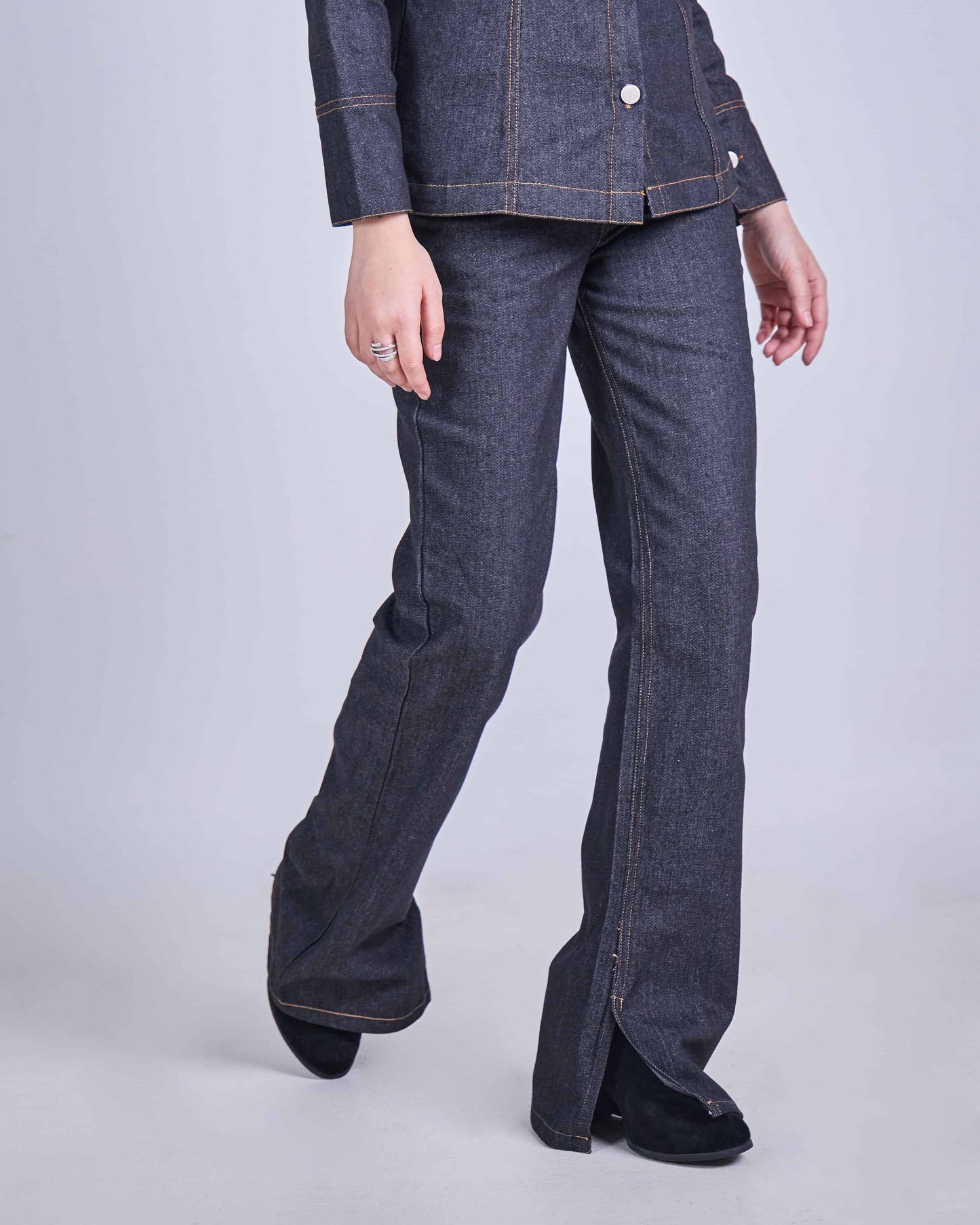 CLARA DENIM PANTS (BLACK)