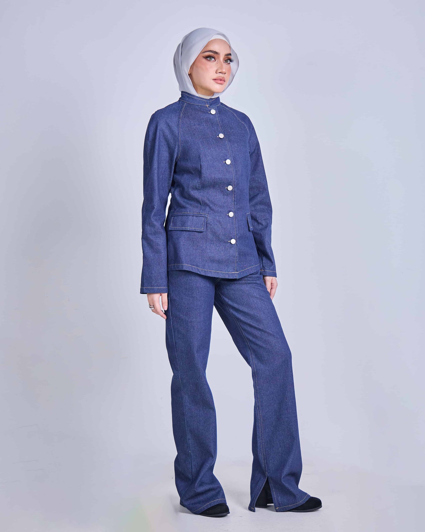 CLARA DENIM PANTS (DARK BLUE)