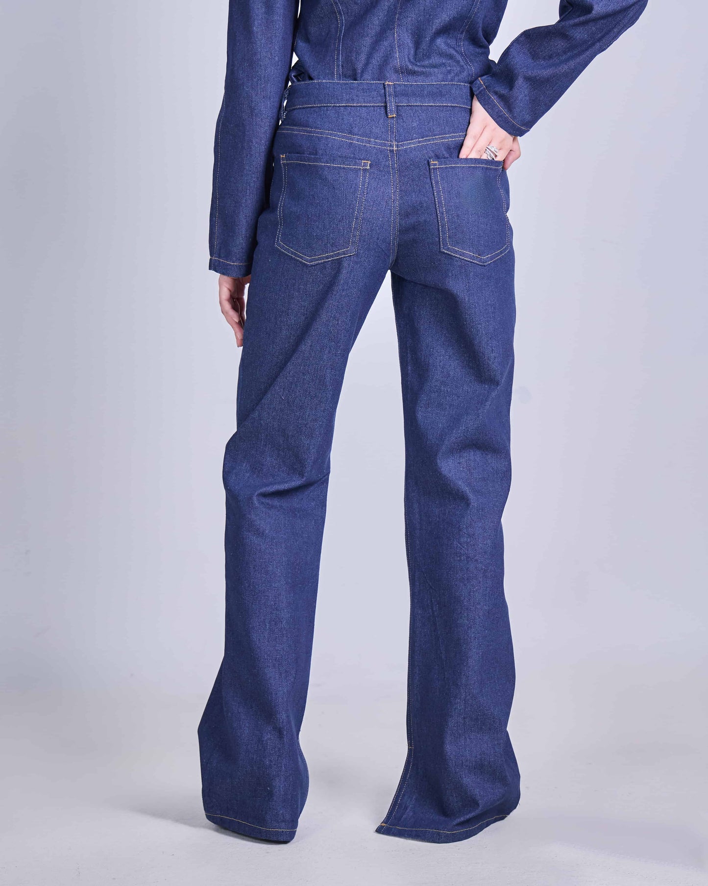 CLARA DENIM PANTS (DARK BLUE)