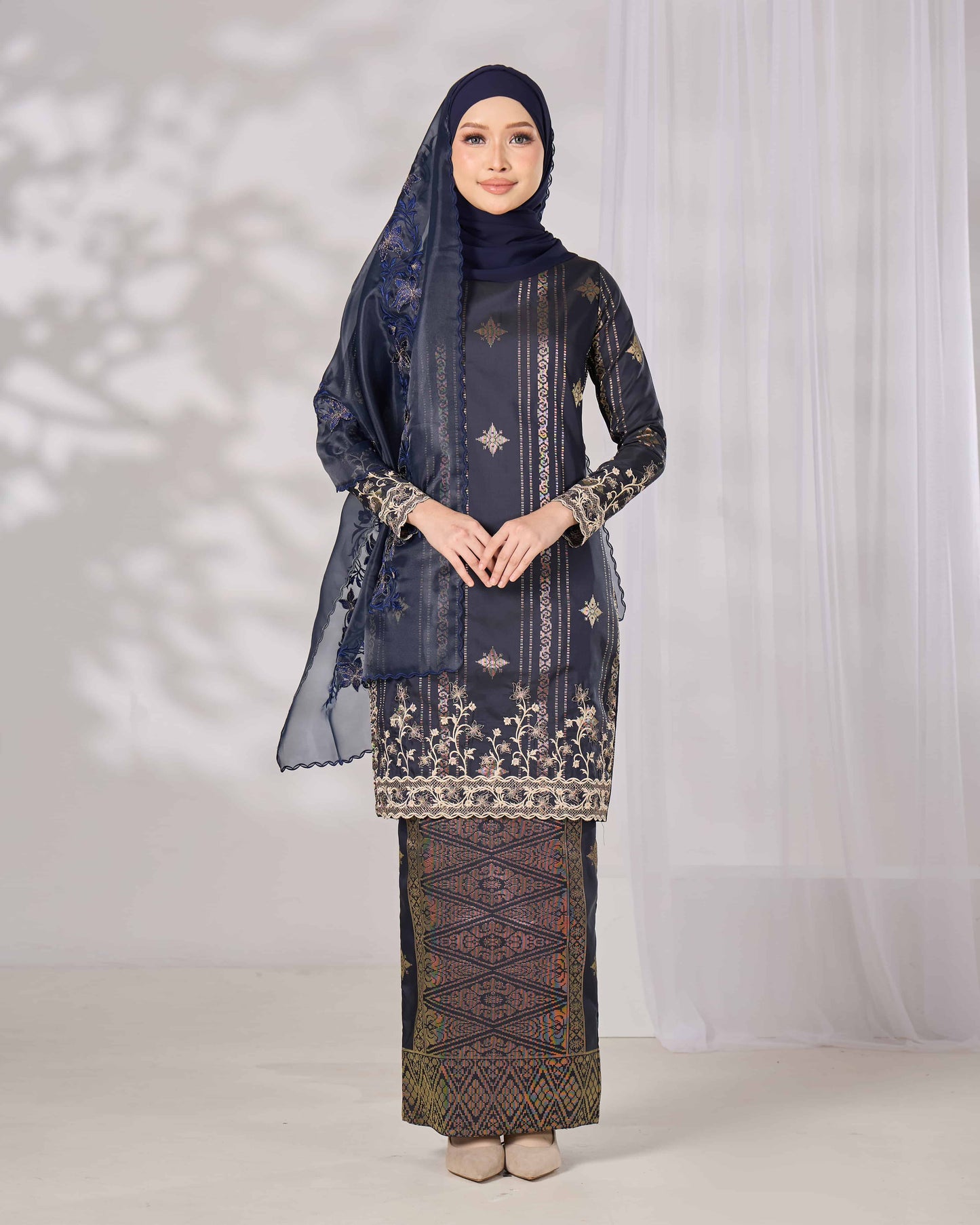 DAHLIA KURUNG (NAVY BLUE)
