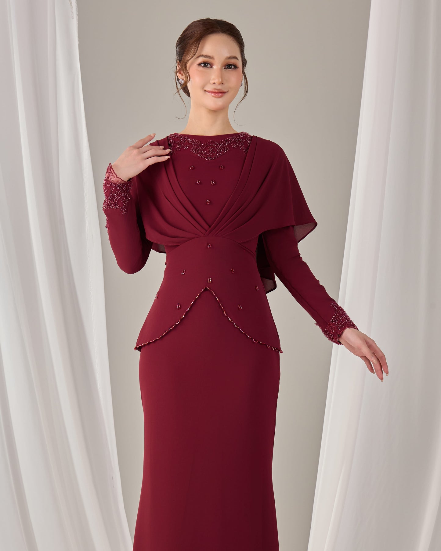 NAHLIA KURUNG (BURGUNDY)