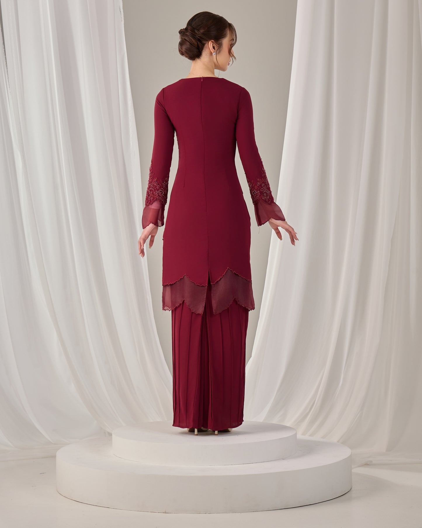 DARIYA KURUNG (BURGUNDY)