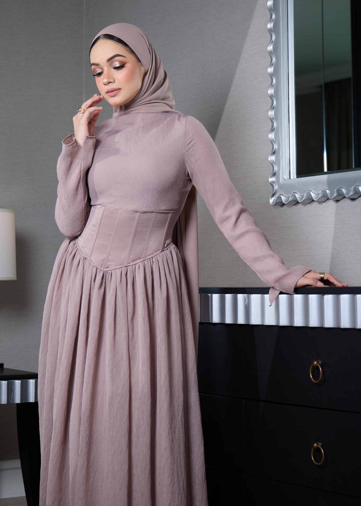 ELSA DRESS (KHAKI)