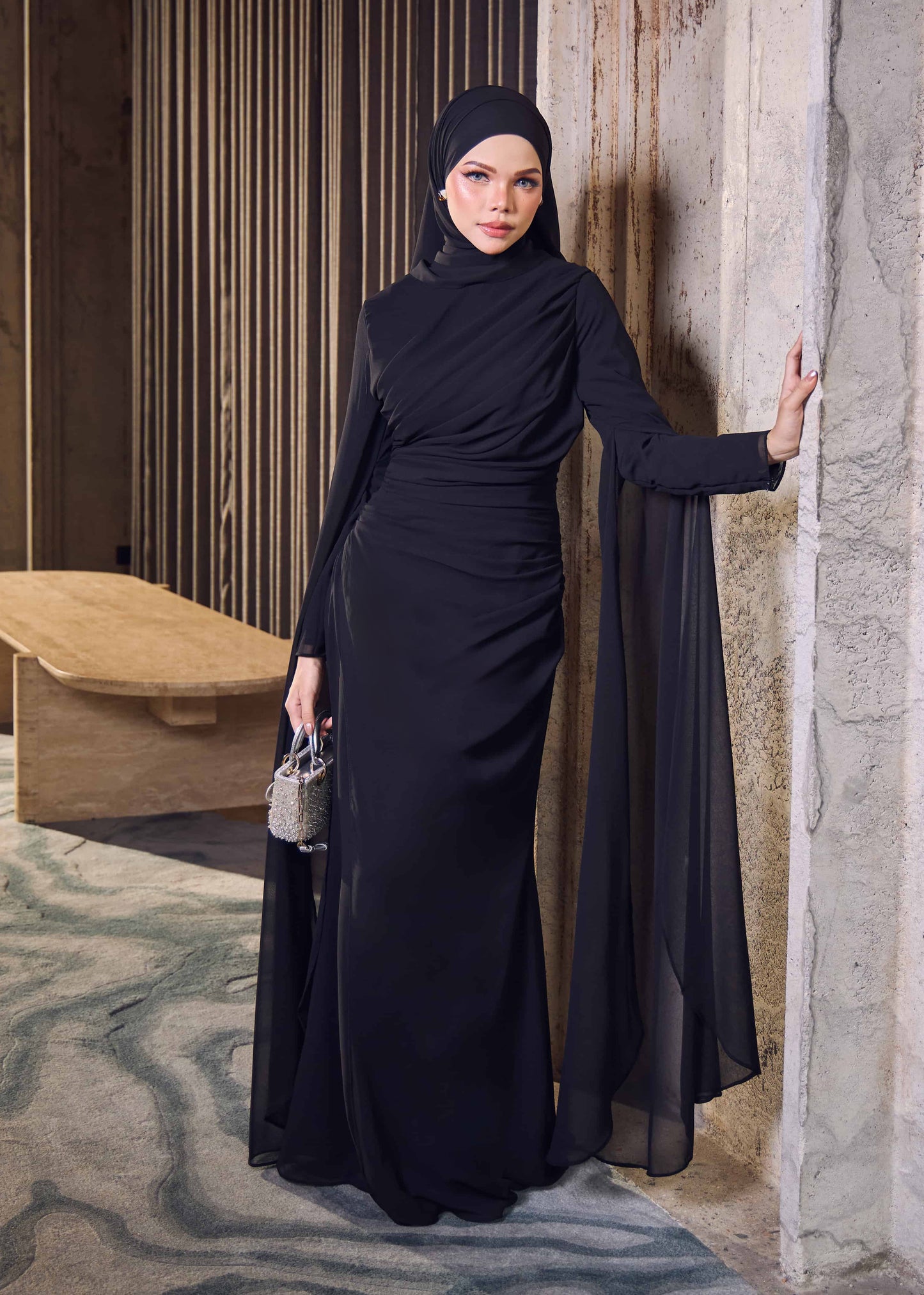 NAURAH DRESS (BLACK)