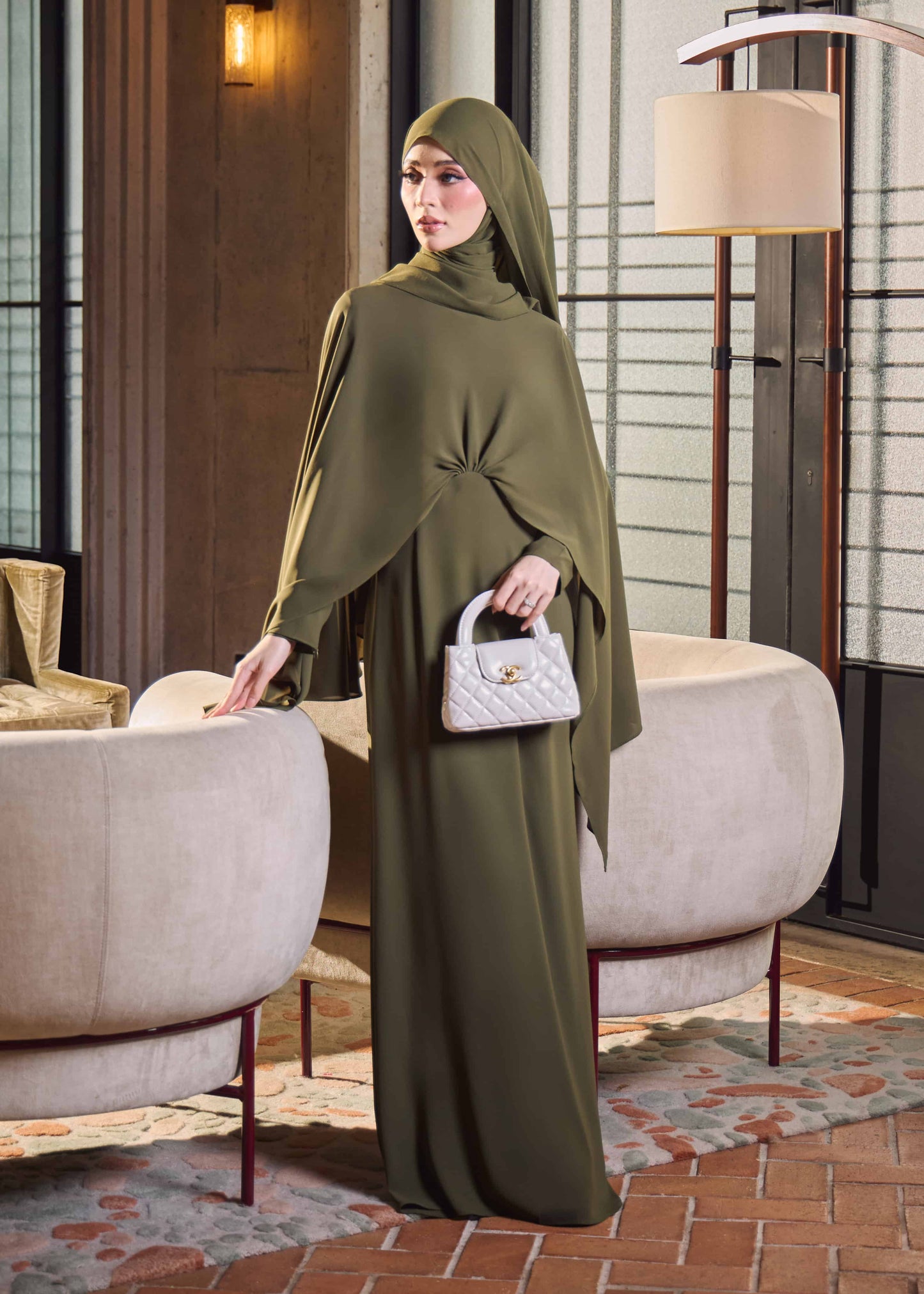 ZALEA DRESS (ARMY GREEN)