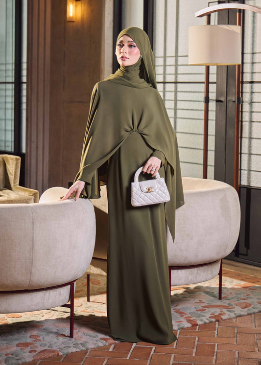 ZALEA DRESS (ARMY GREEN)