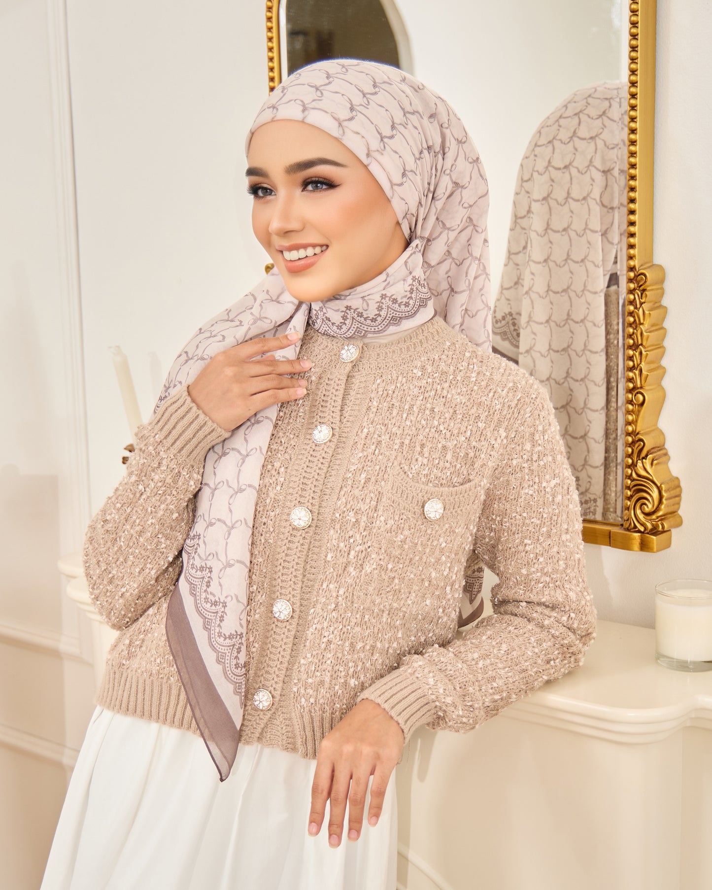 LUNA CHUNKY CARDIGAN (NUDE)