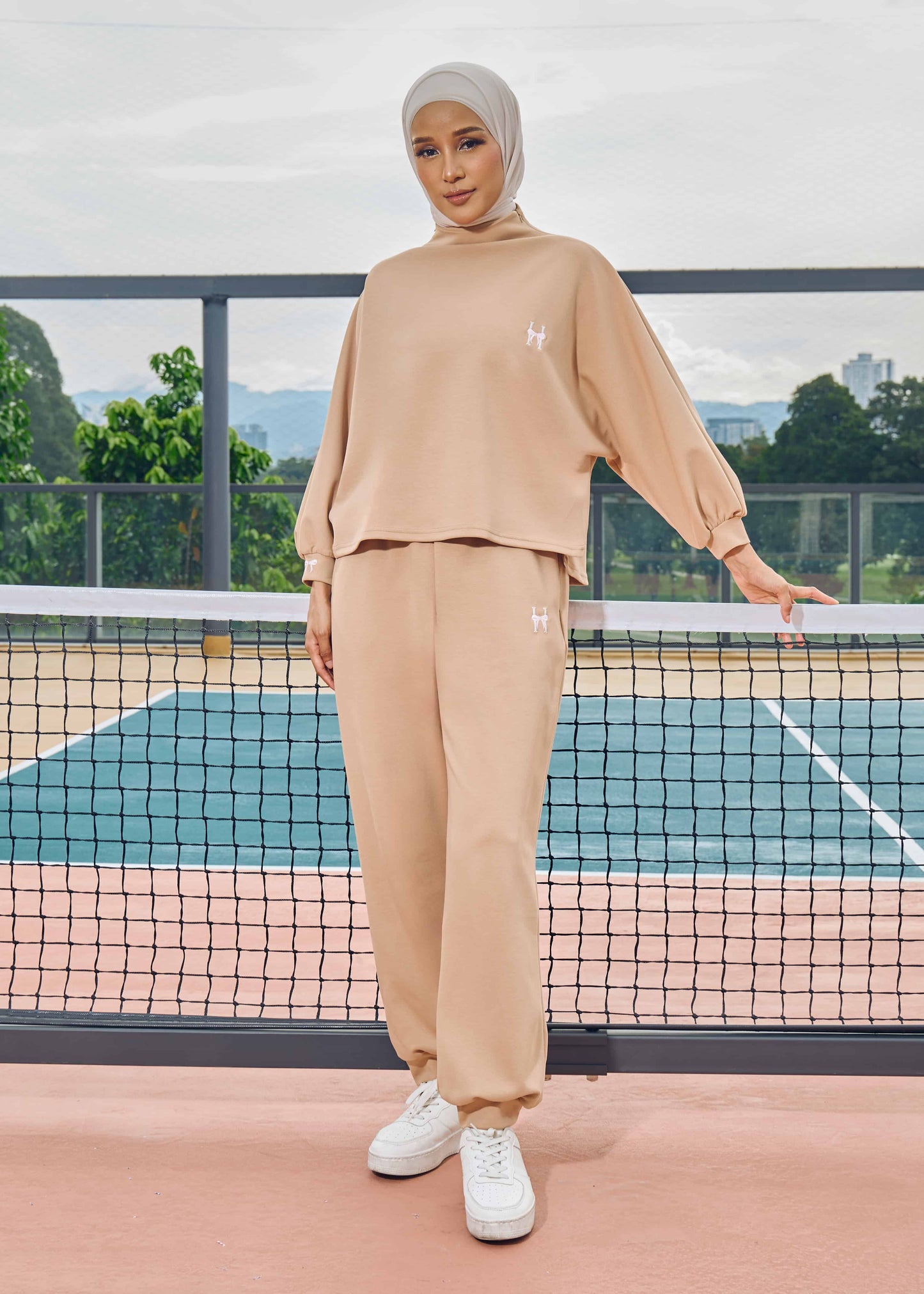 CASSIE JUMPER SET (BROWN)