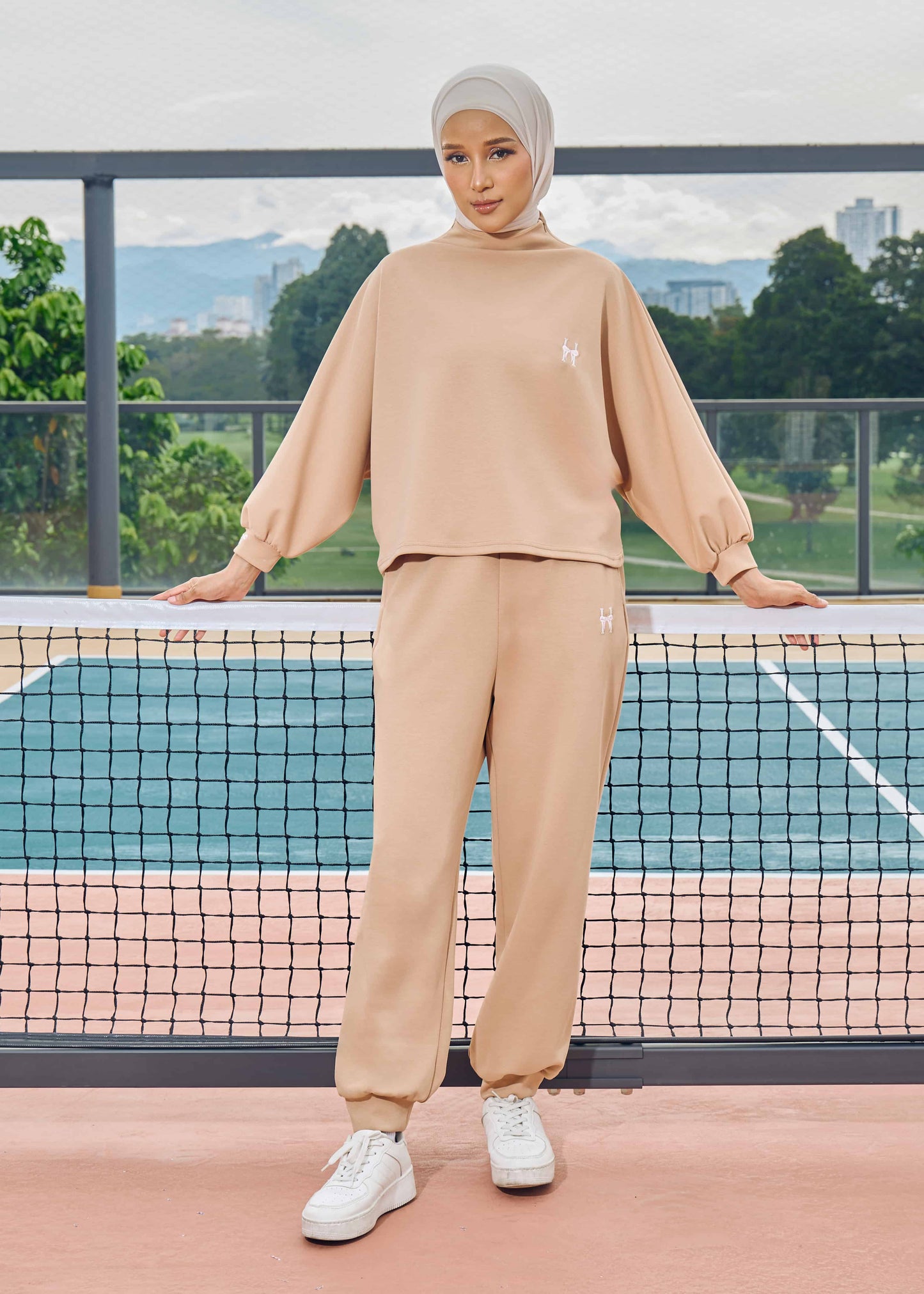 CASSIE JUMPER SET (BROWN)