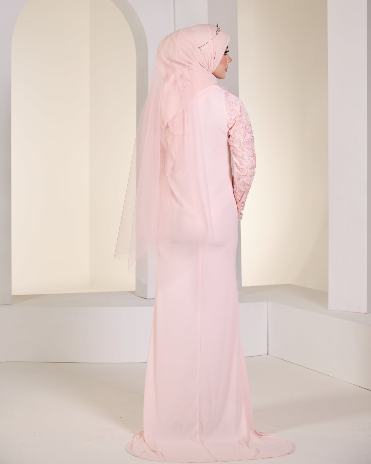 SKYLAR BRIDE DRESS (SOFT PINK)