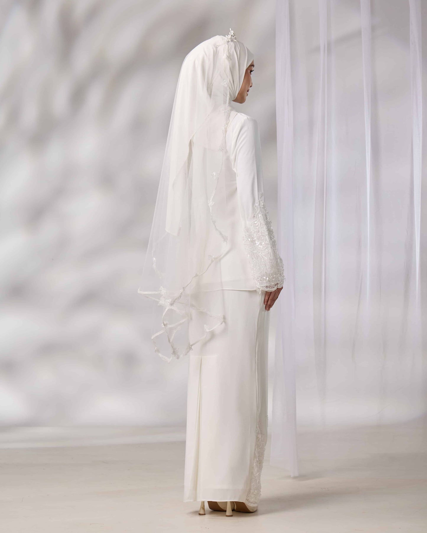 EMELDA BRIDE KURUNG (OFF WHITE)