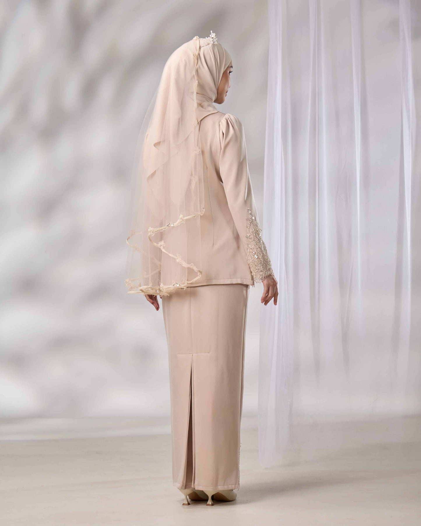 ATHLEA BRIDE KURUNG (CHAMPAGNE)