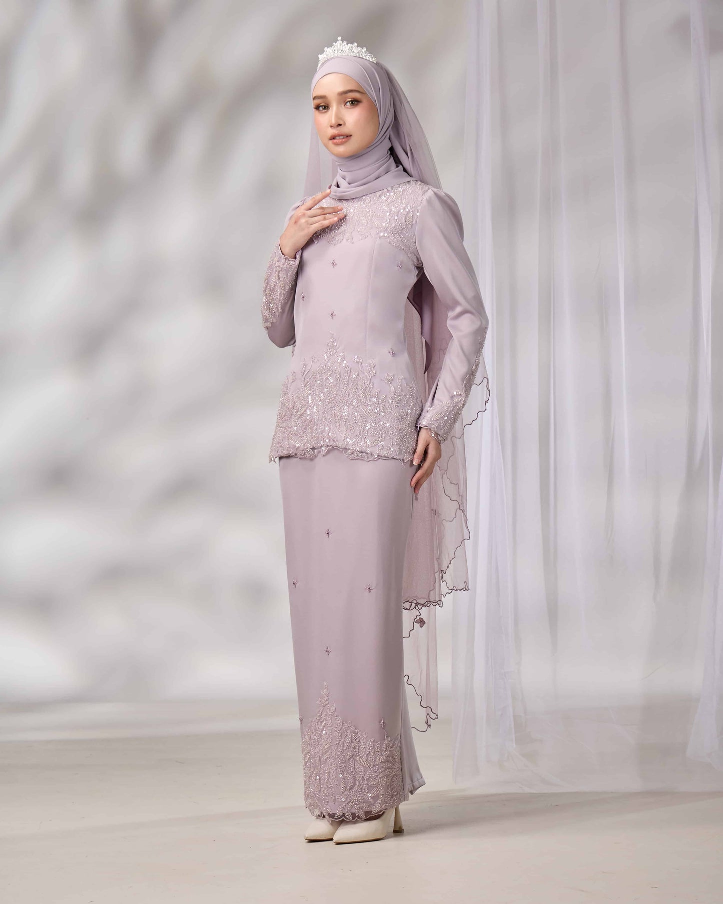 ATHLEA BRIDE KURUNG (MAUVE)