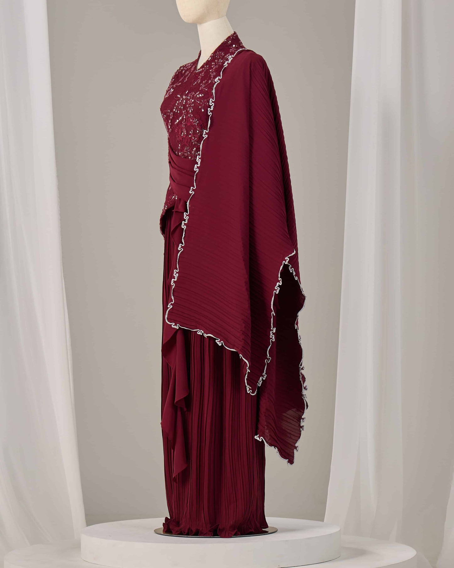 ROSALIE SELENDANG (BURGUNDY)