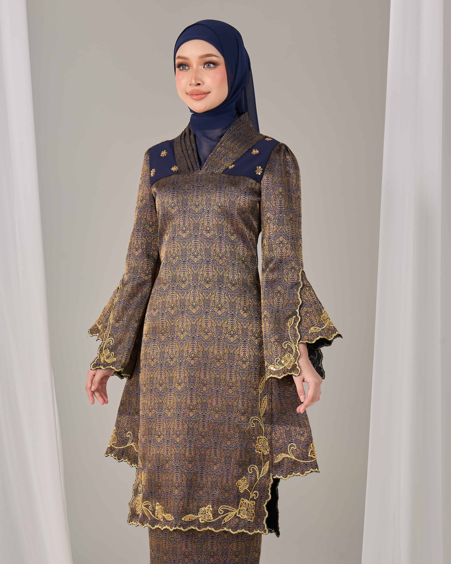 AMANDA KURUNG (NAVY BLUE)