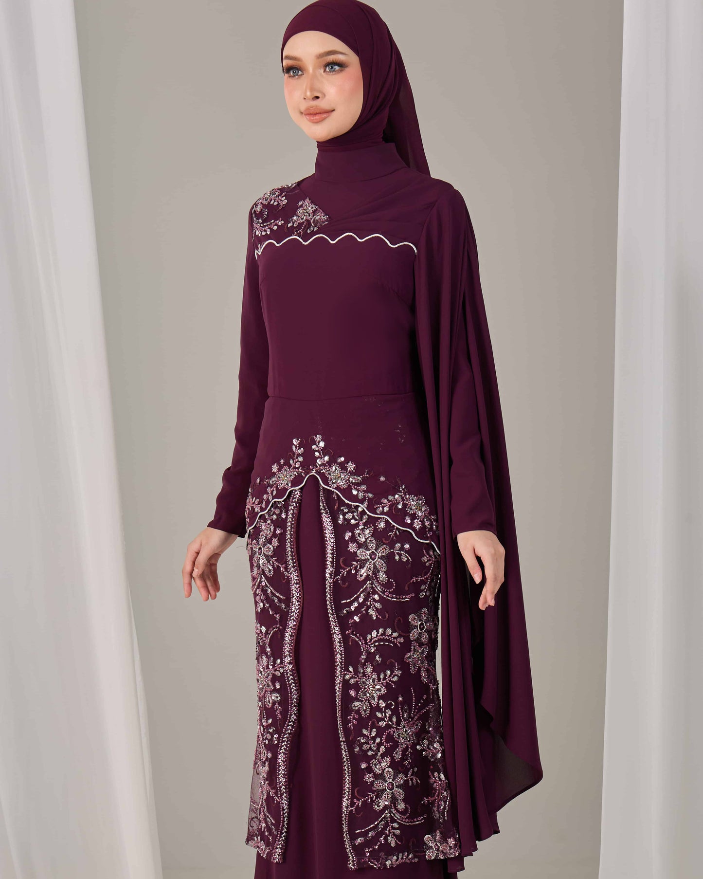 THEA DRESS (PURPLE PLUM)