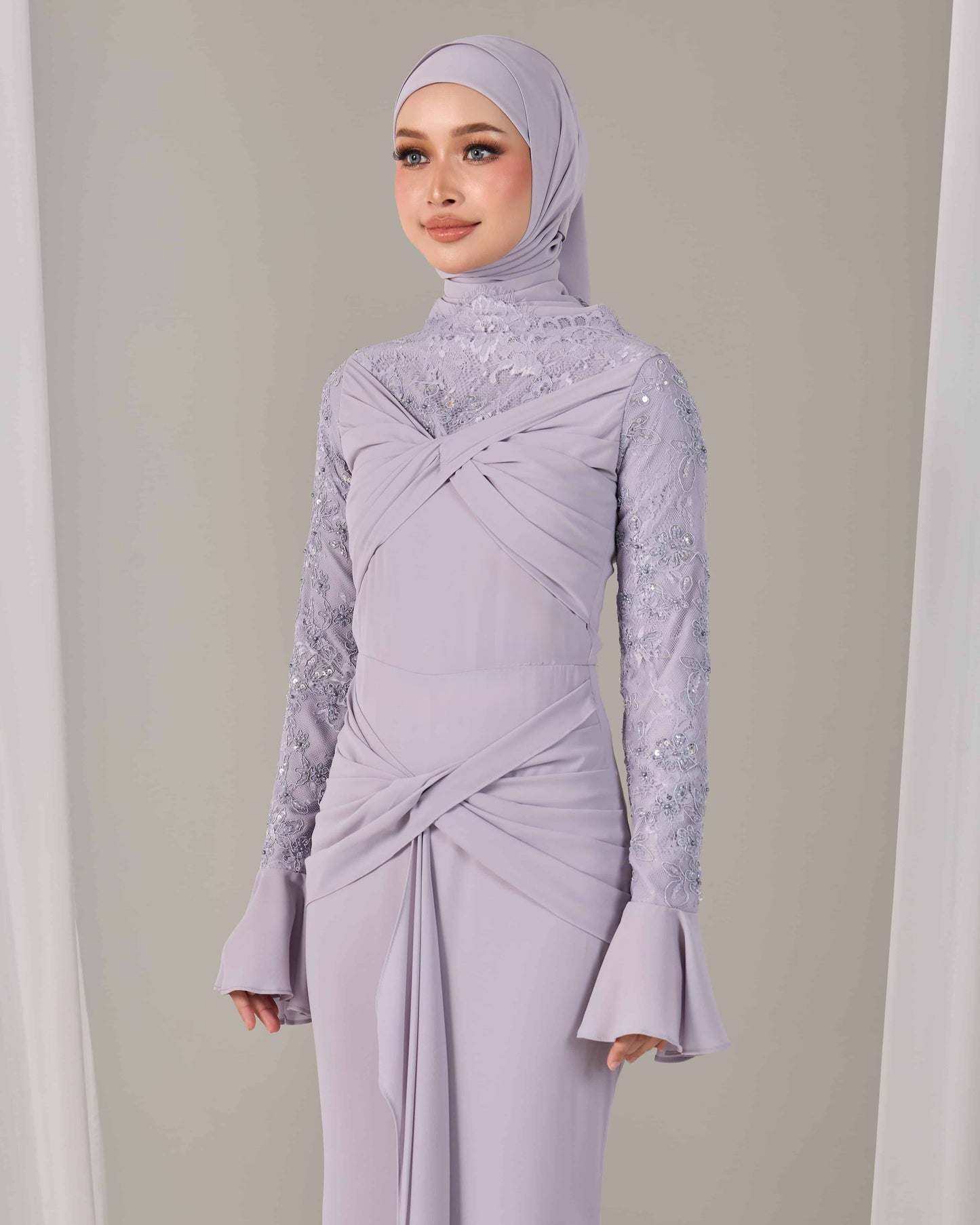 SEPHIA DRESS (MAUVE)
