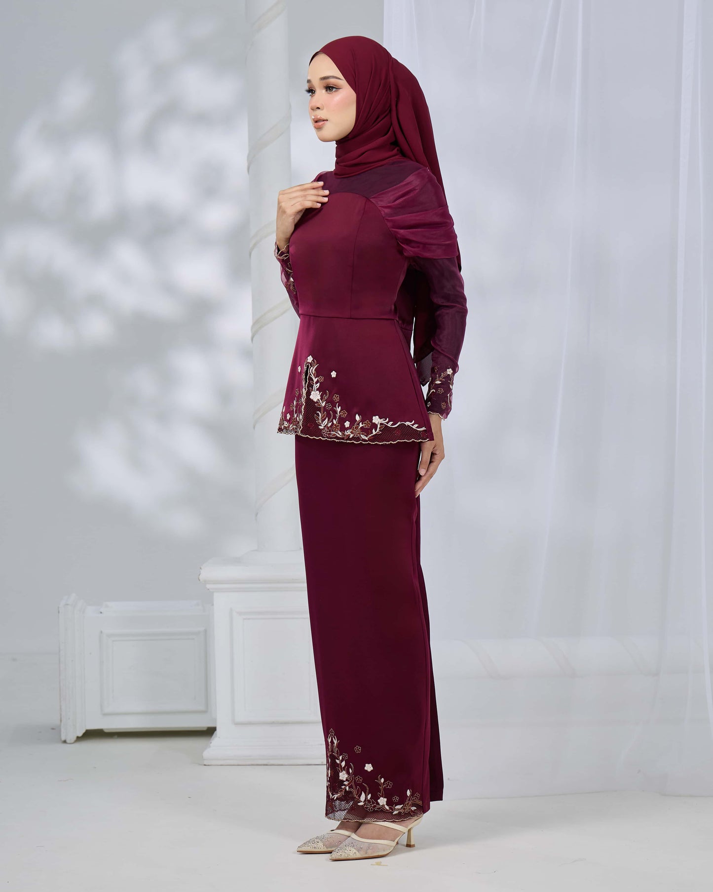 KIRANA KURUNG (BURGUNDY)