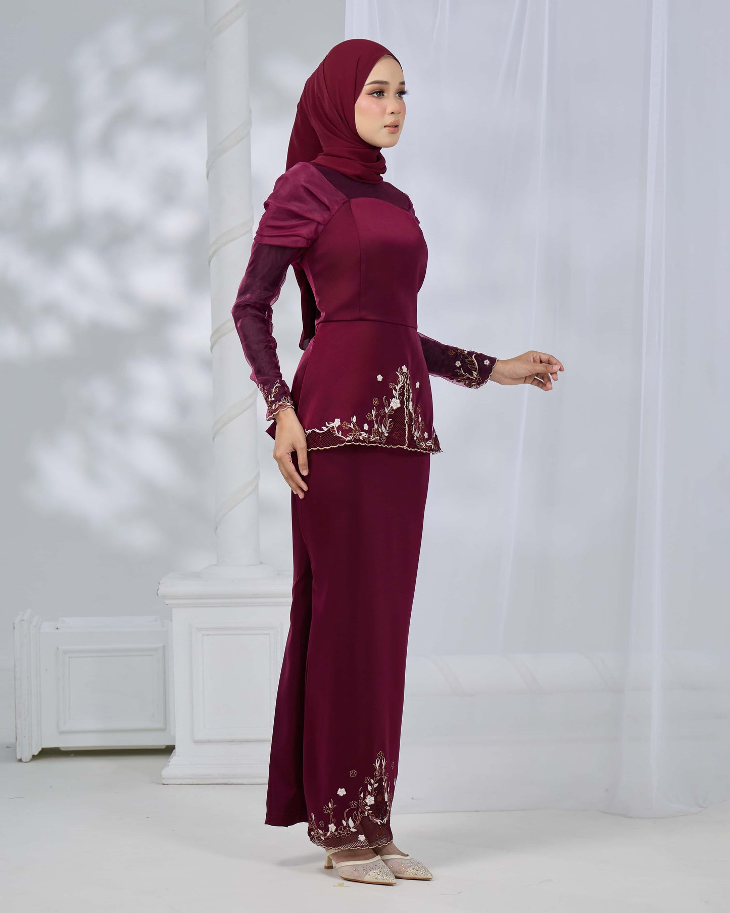KIRANA KURUNG (BURGUNDY)