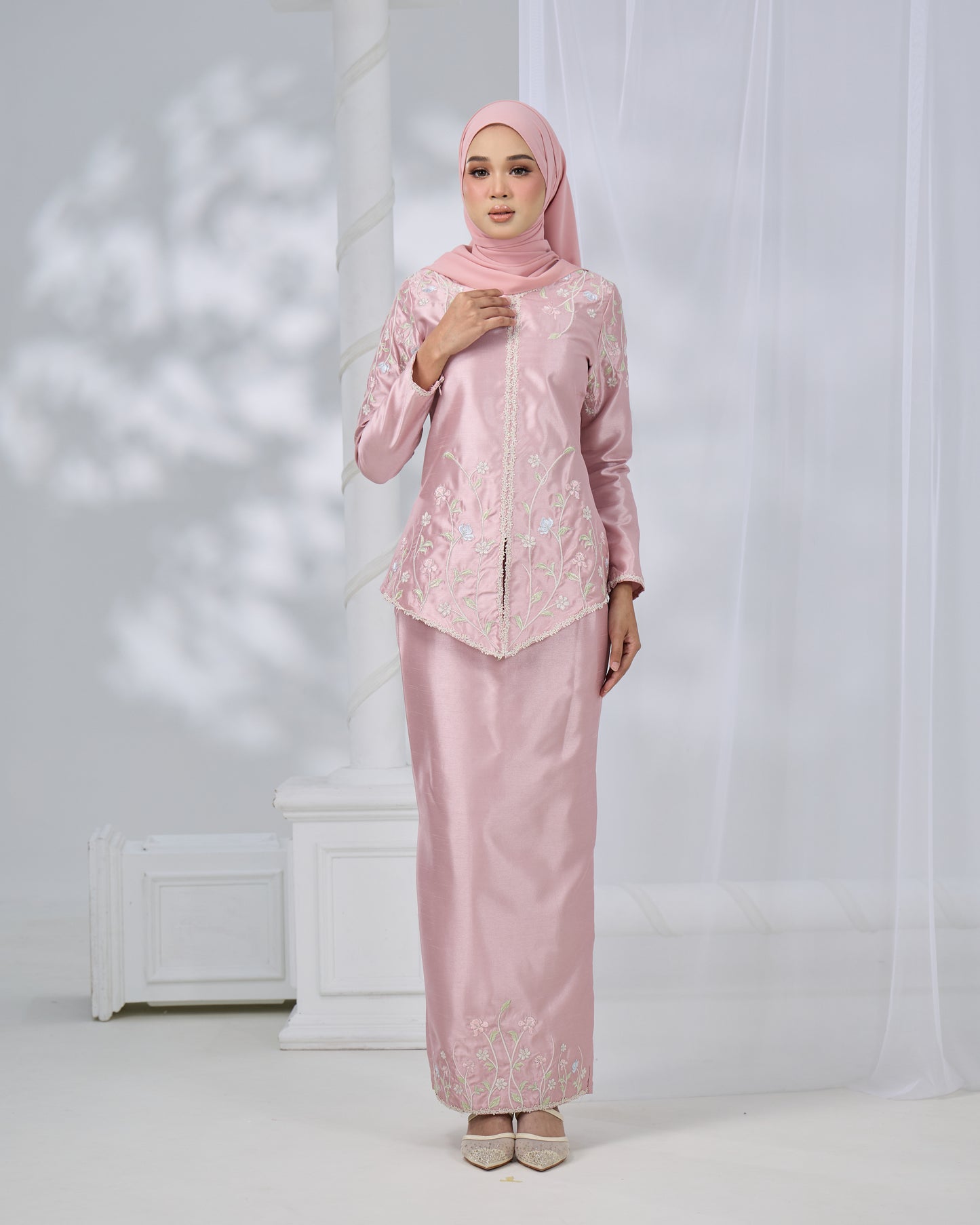 RENAYA MINI KURUNG (DUSTY PINK)