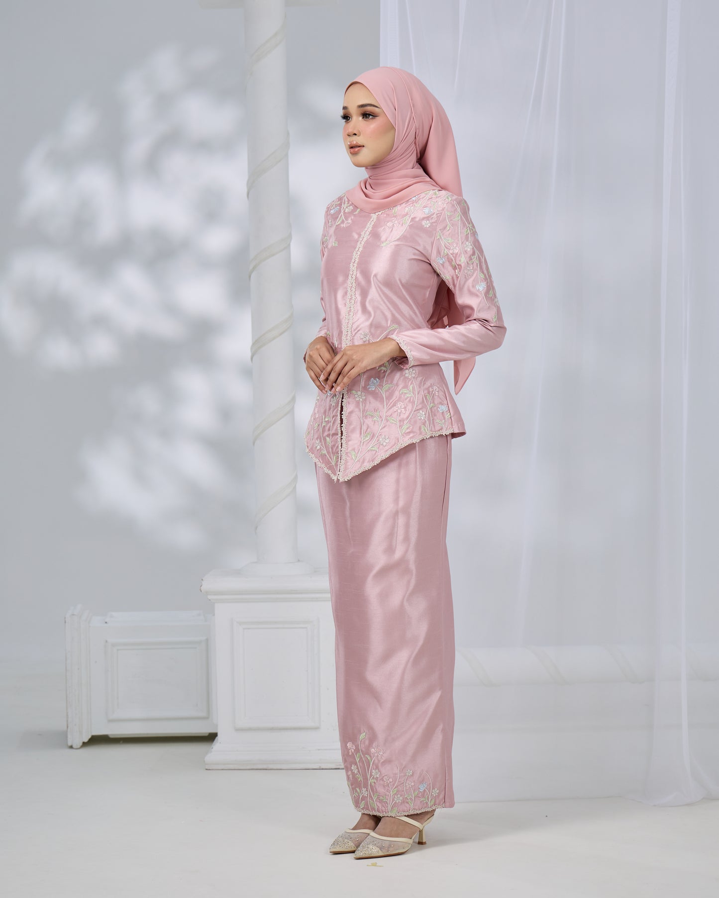 RENAYA MINI KURUNG (DUSTY PINK)