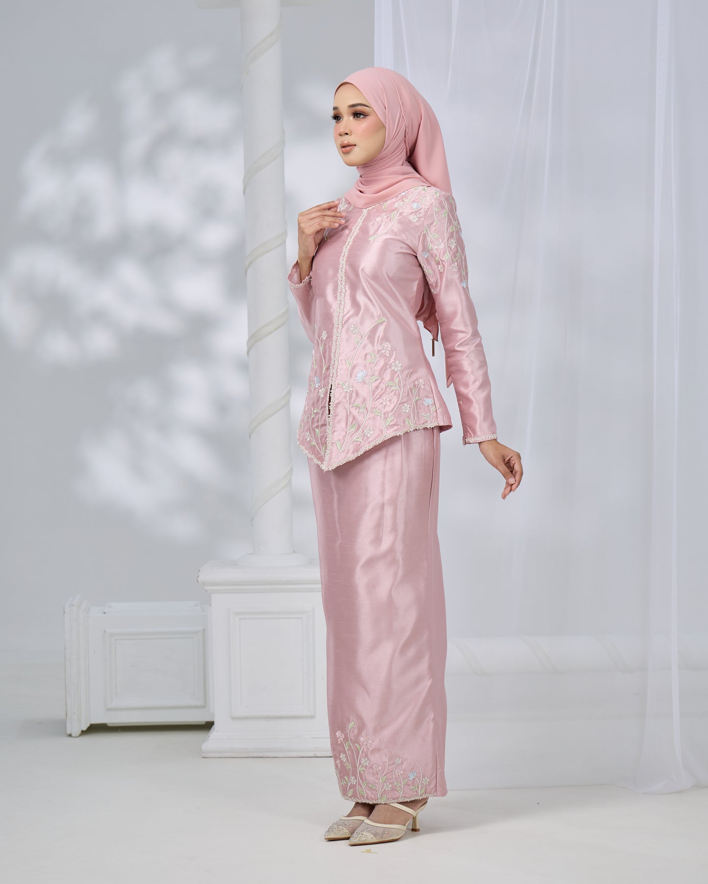 RENAYA MINI KURUNG (DUSTY PINK)