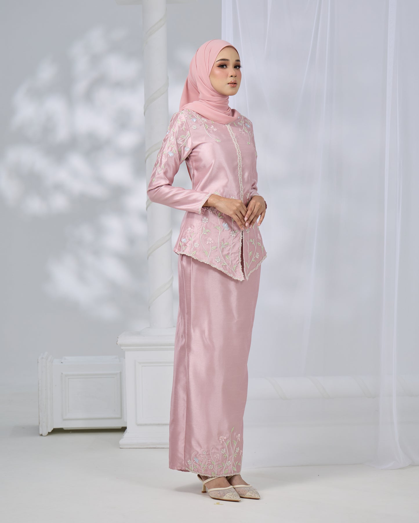 RENAYA MINI KURUNG (DUSTY PINK)