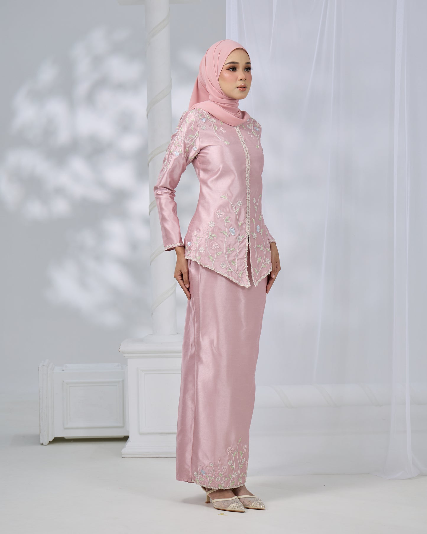 RENAYA MINI KURUNG (DUSTY PINK)