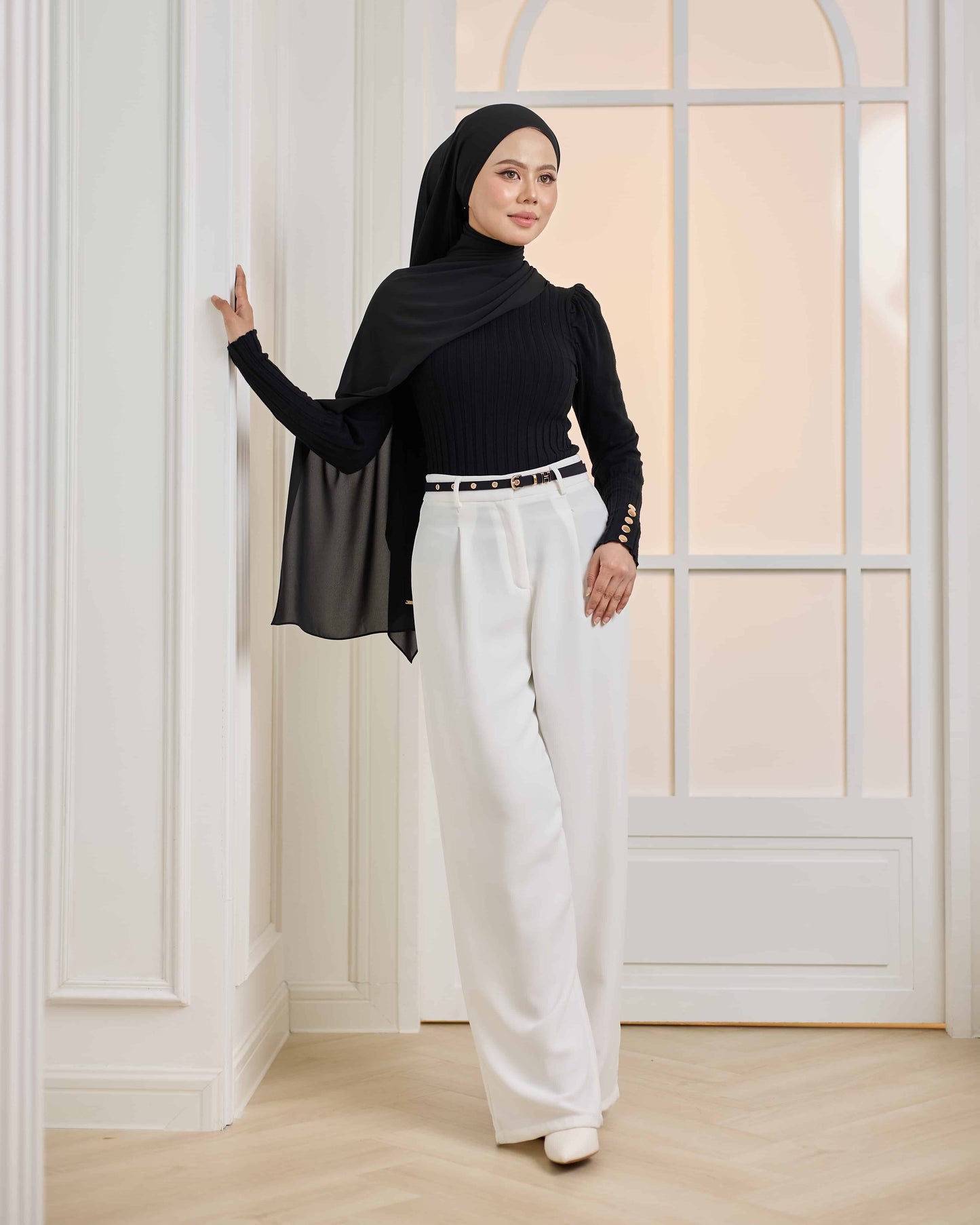 WIDE LEG PANTS (OFF WHITE)