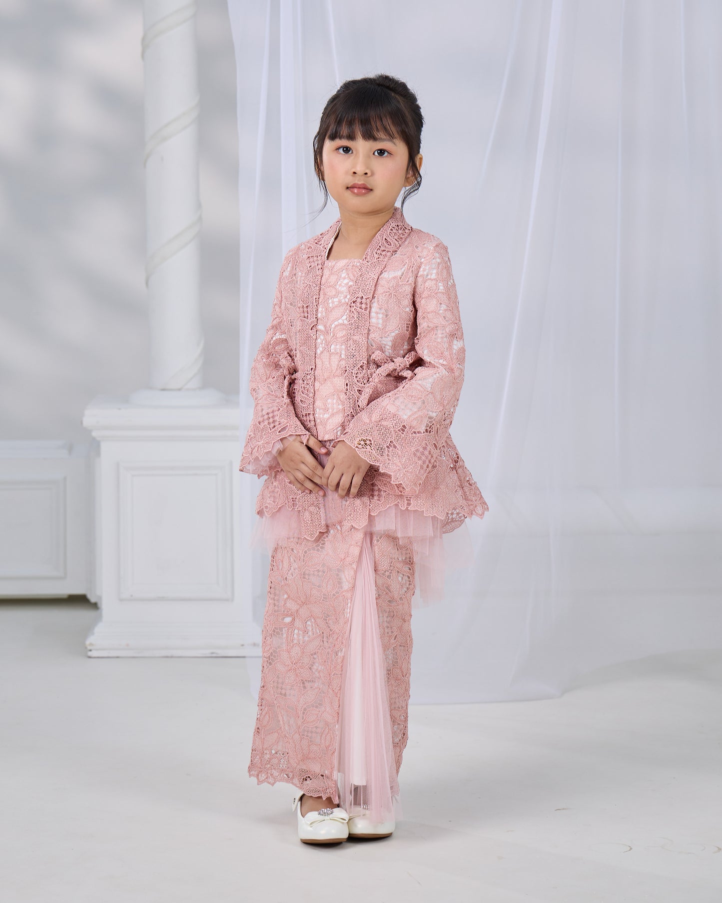 HANANIA KEBAYA KIDS (DUSTY PINK)
