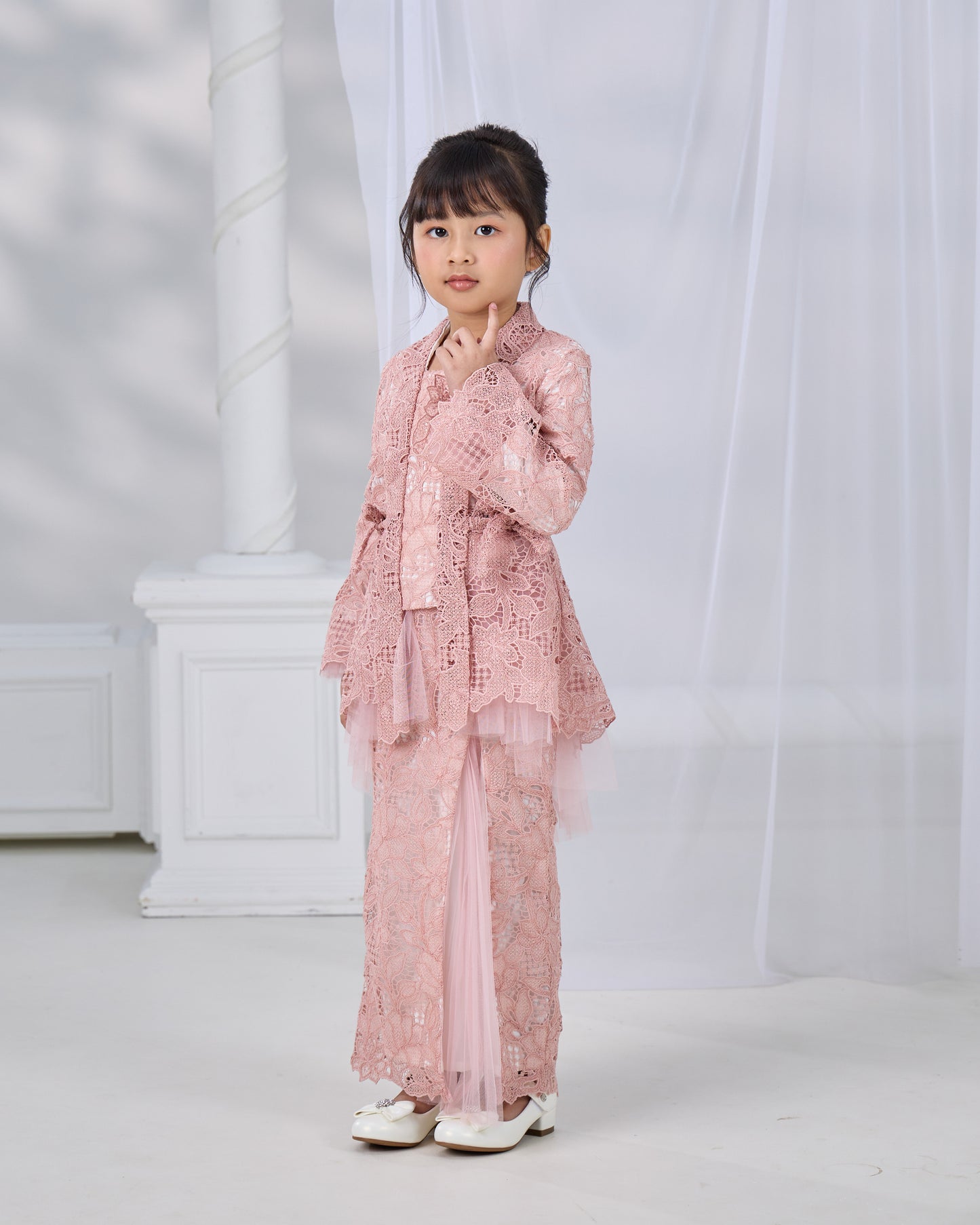 HANANIA KEBAYA KIDS (DUSTY PINK)