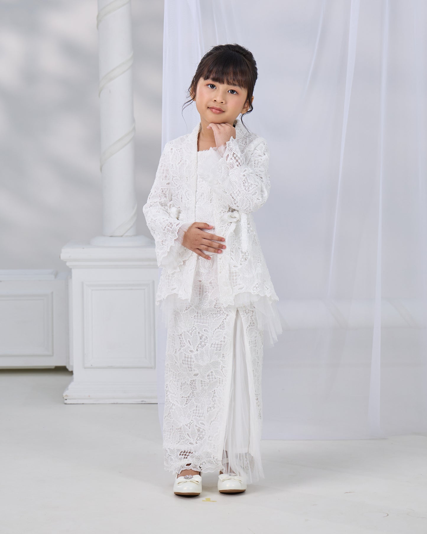 HANANIA KEBAYA KIDS (OFF WHITE)