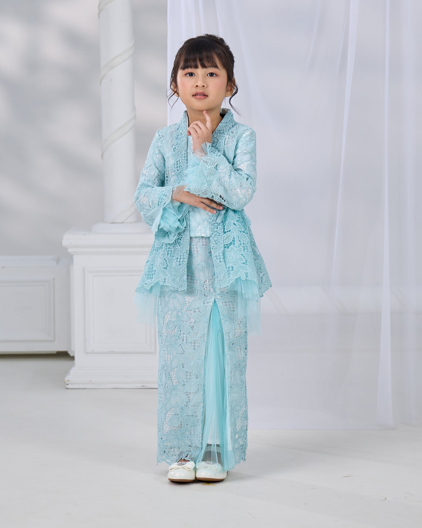 HANANIA KEBAYA KIDS (AQUA BLUE)