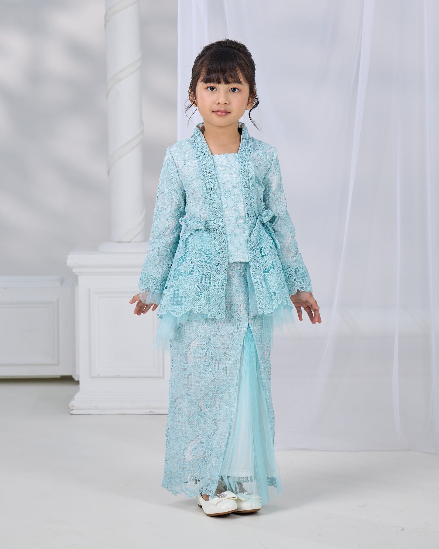 HANANIA KEBAYA KIDS (AQUA BLUE)