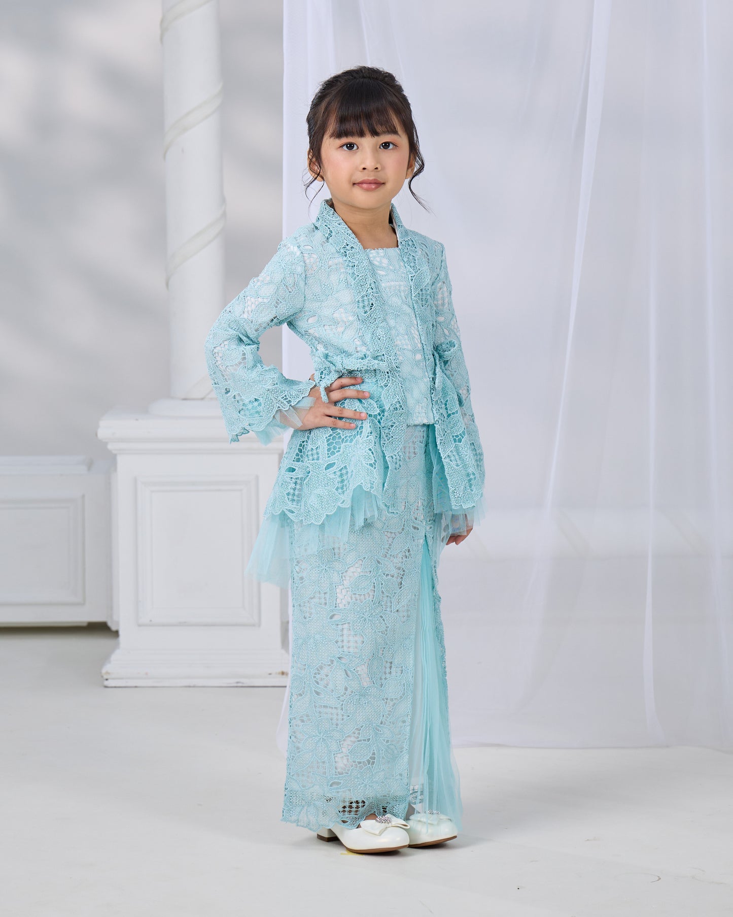 HANANIA KEBAYA KIDS (AQUA BLUE)