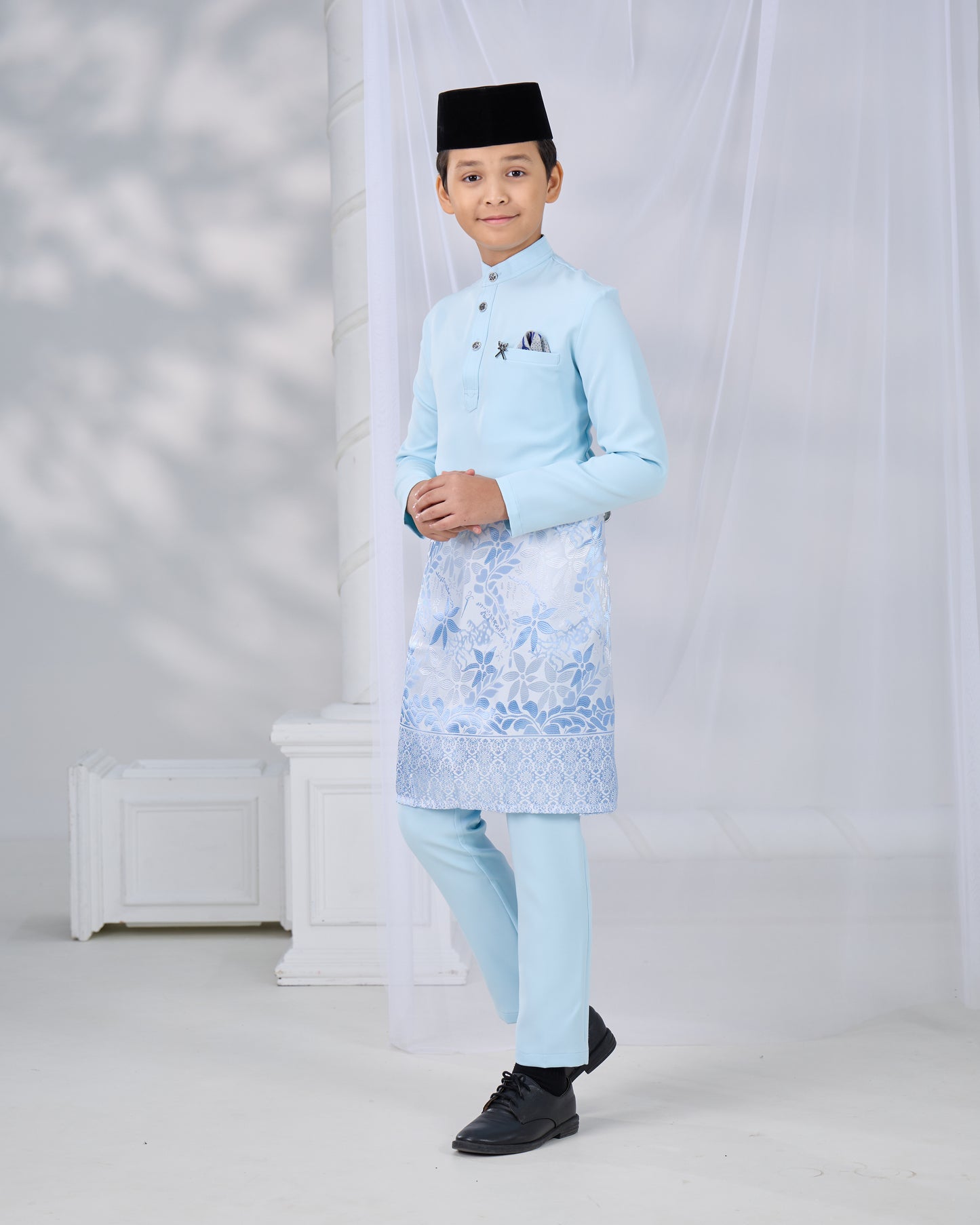SOULTAN BAJU MELAYU FOR KIDS (AQUA BLUE)