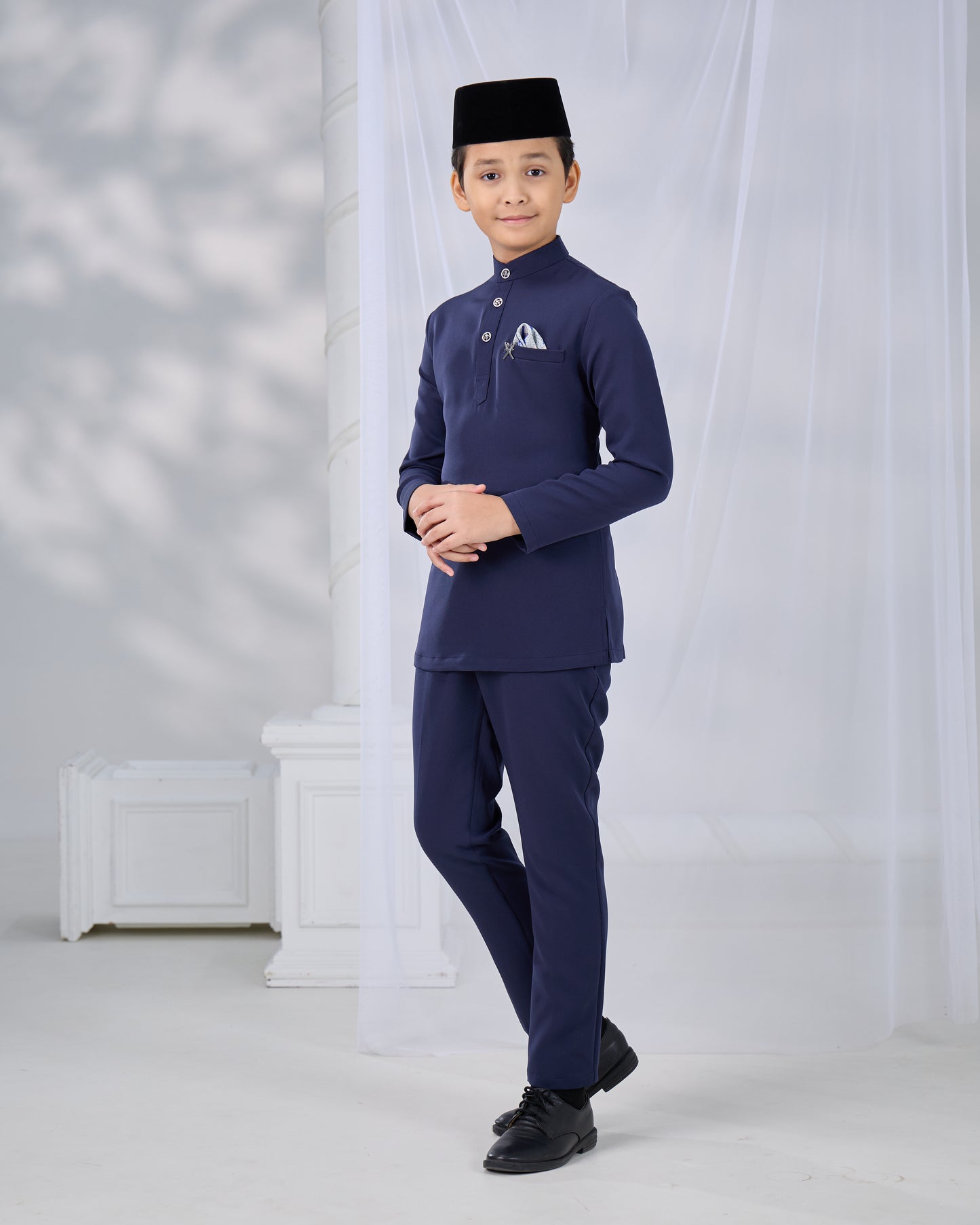 SOULTAN BAJU MELAYU FOR KIDS (NAVY BLUE)