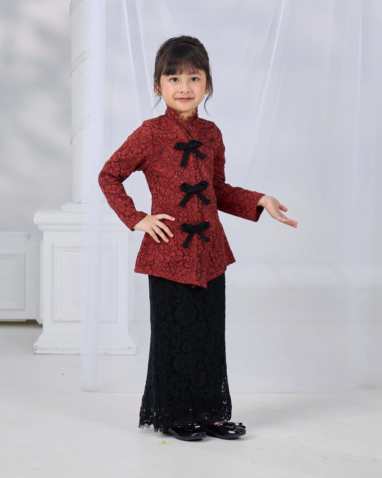 JULIA KEBAYA KIDS (BRICK ORANGE)