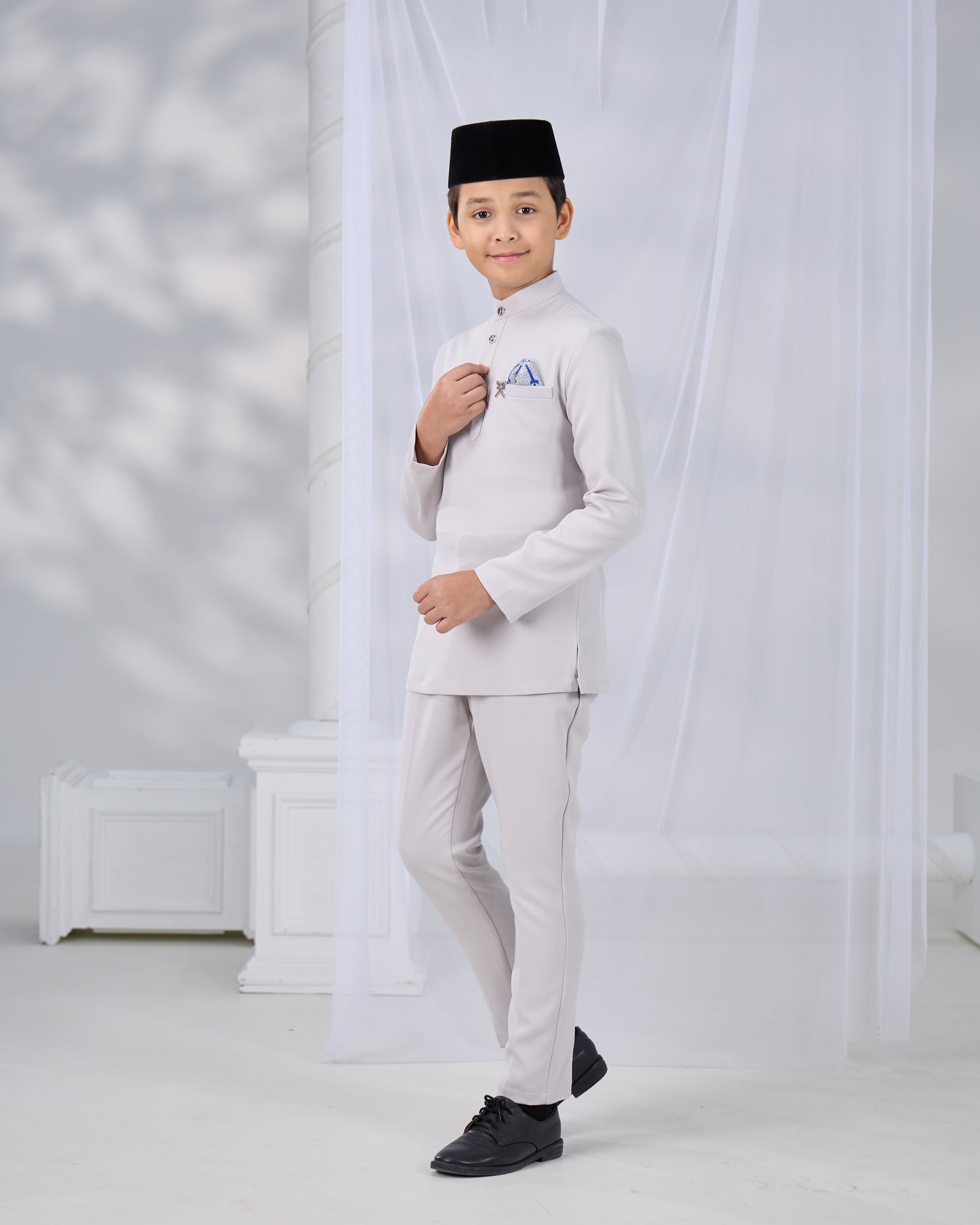 SOULTAN BAJU MELAYU FOR KIDS (GREY)
