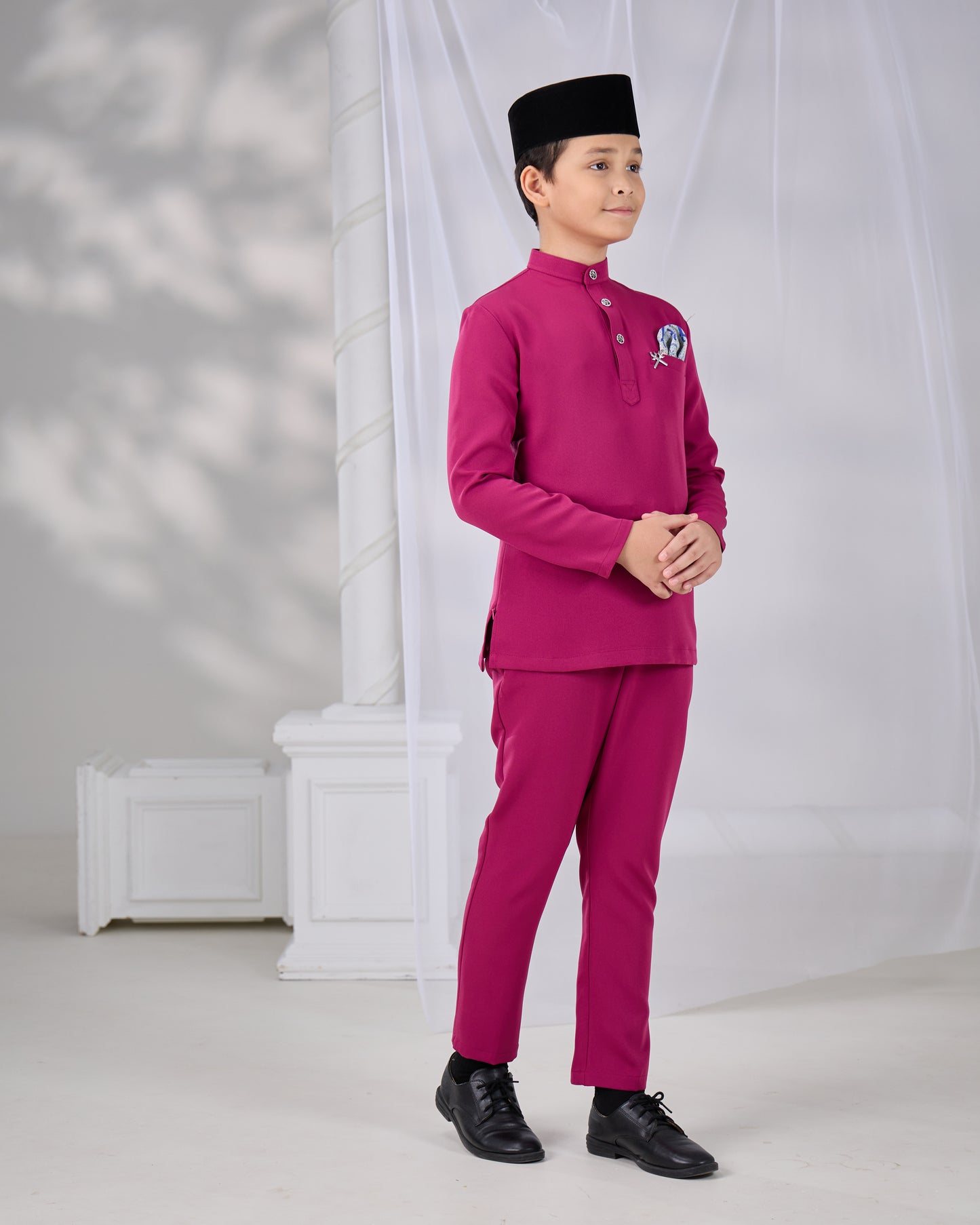 SOULTAN BAJU MELAYU FOR KIDS (FUCHSIA)