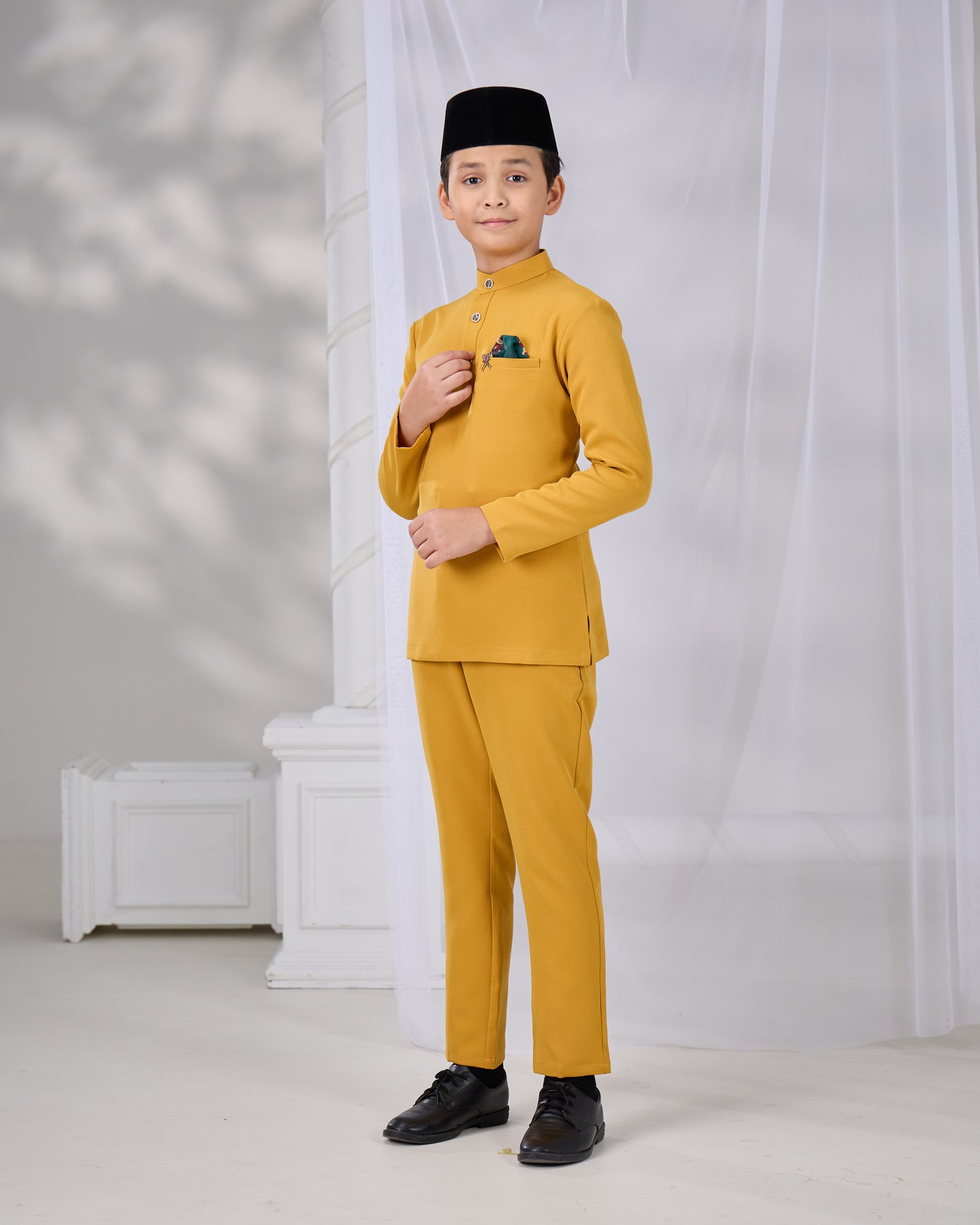 SOULTAN BAJU MELAYU FOR KIDS (MUSTARD)